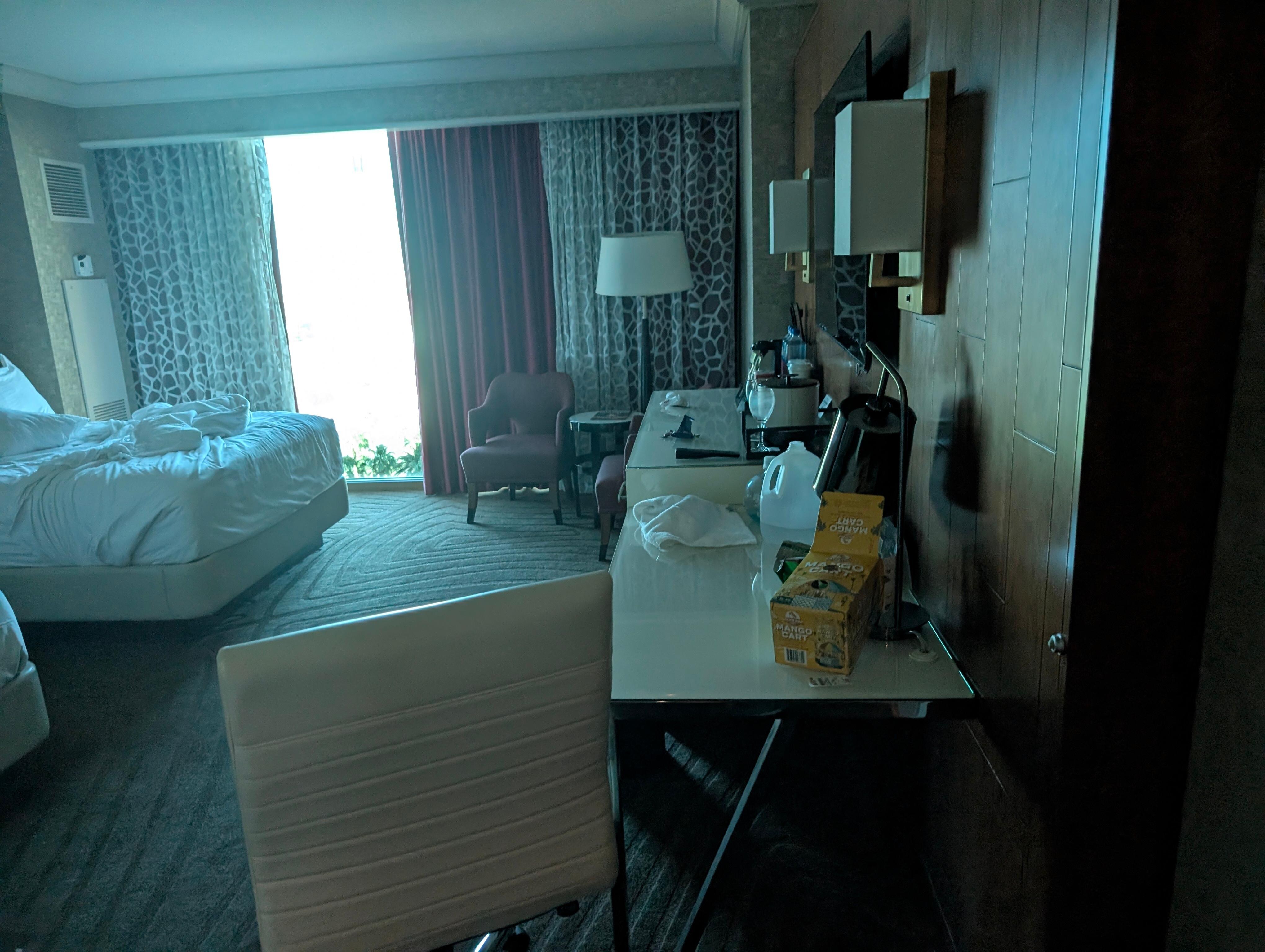 This is the condition of the room when we open the door 