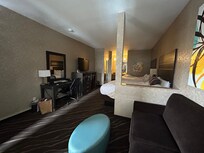 Take before we left the room. But room is clean as we arrive. Very convenient