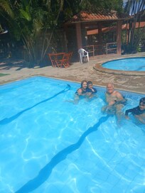 Piscina do Hotel muito limpa e organizado