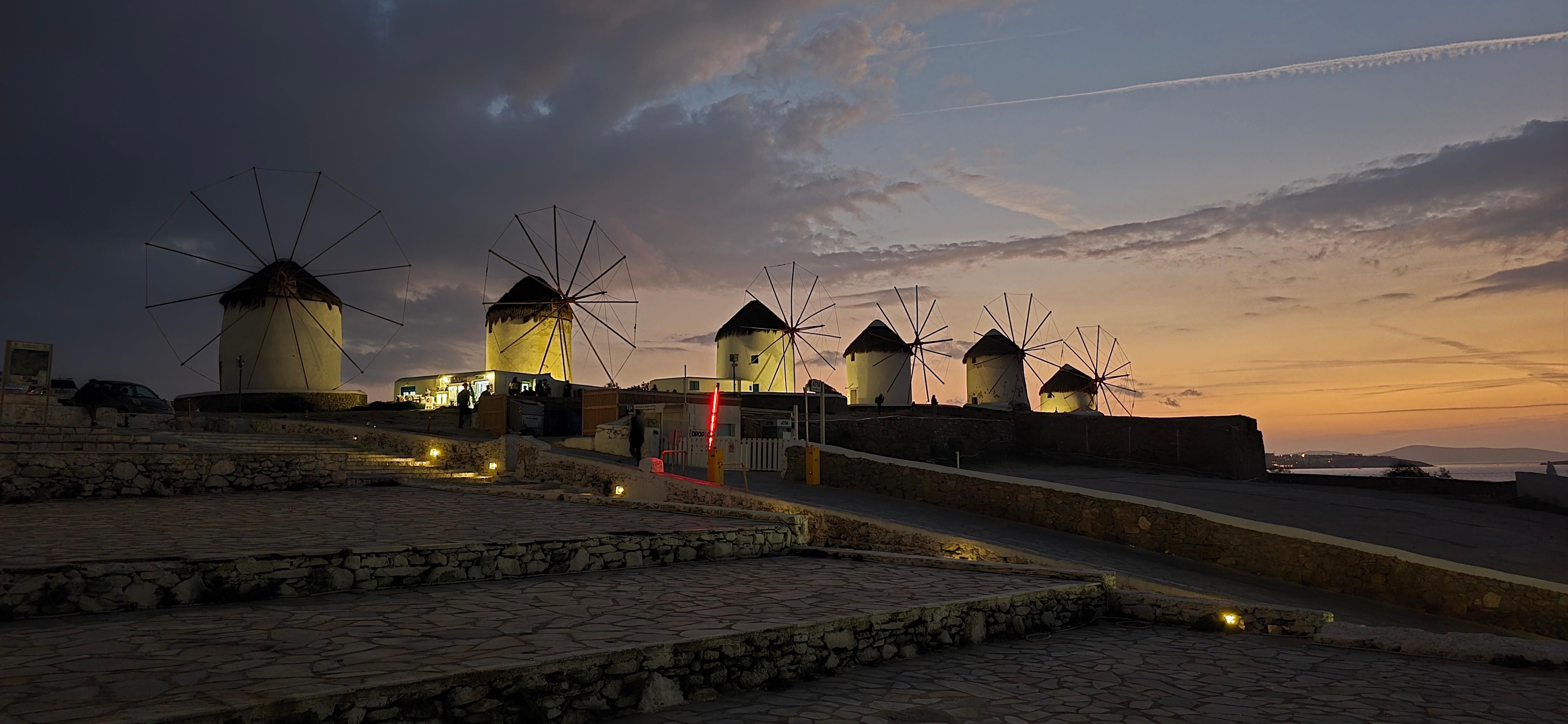 Just outside the room