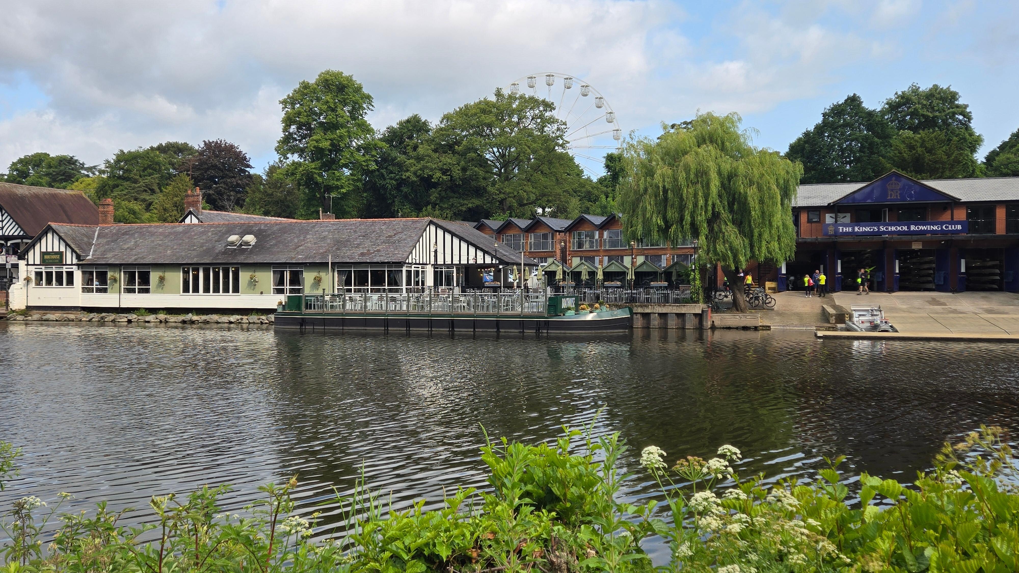 Beautiful location view of Boat House from across river
