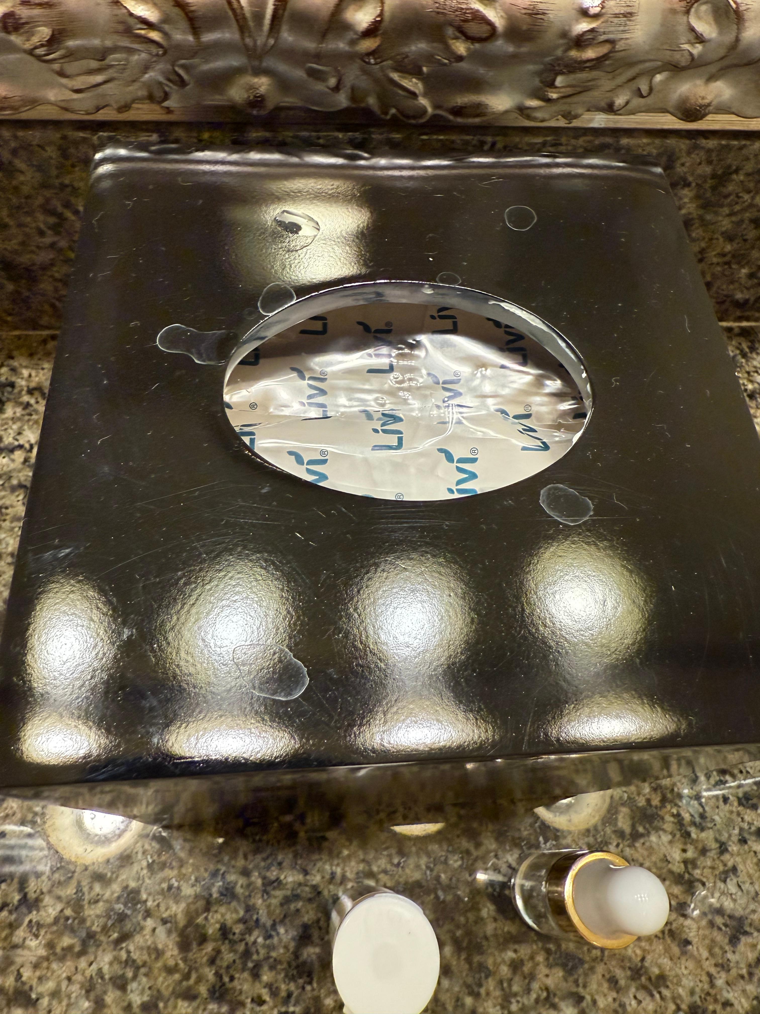 Watermarks and stains on everything: mirrors, outside shower handles, door handles