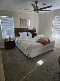 Lots of cozy blankets