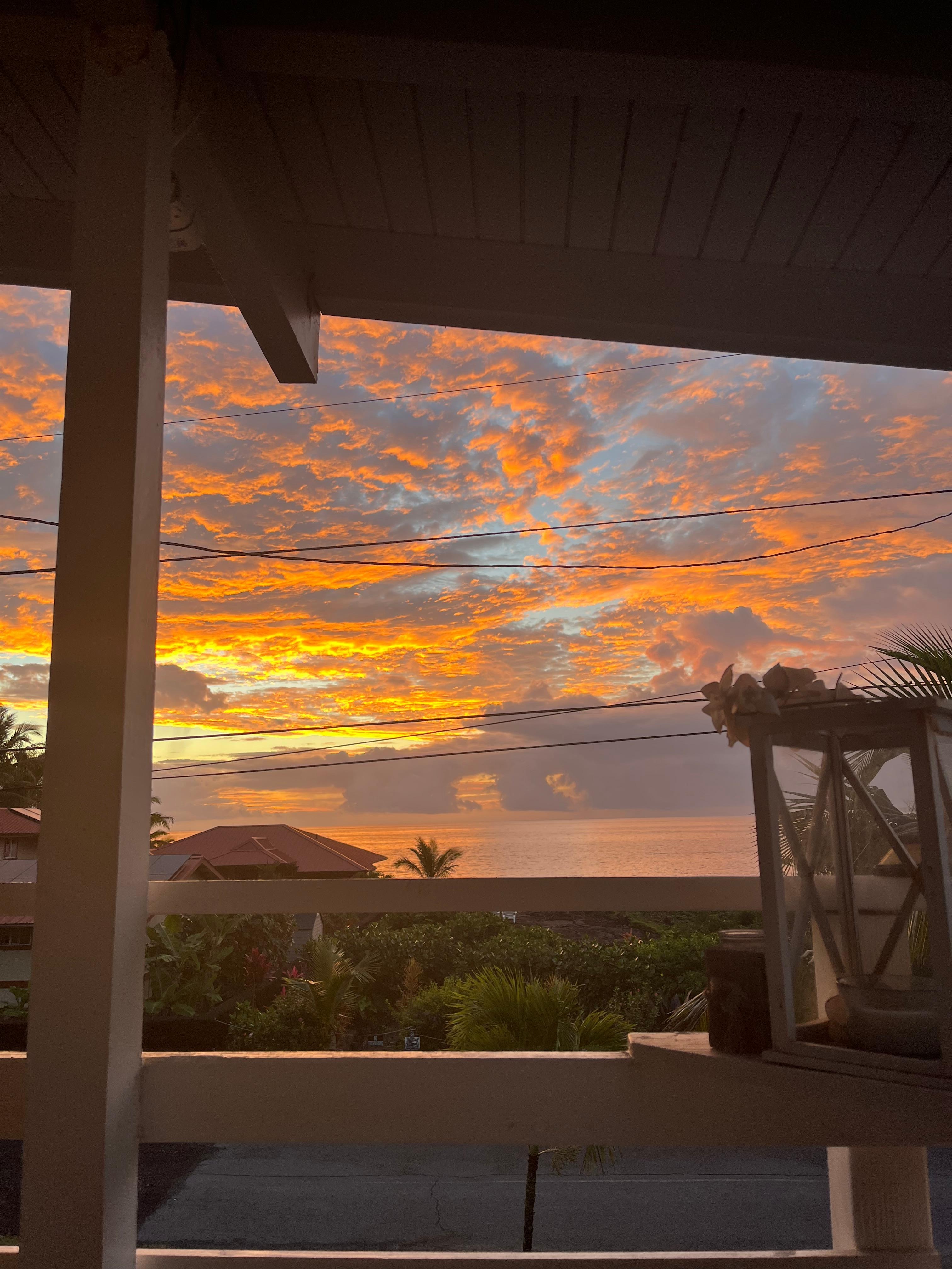 Sunrise from the lanai