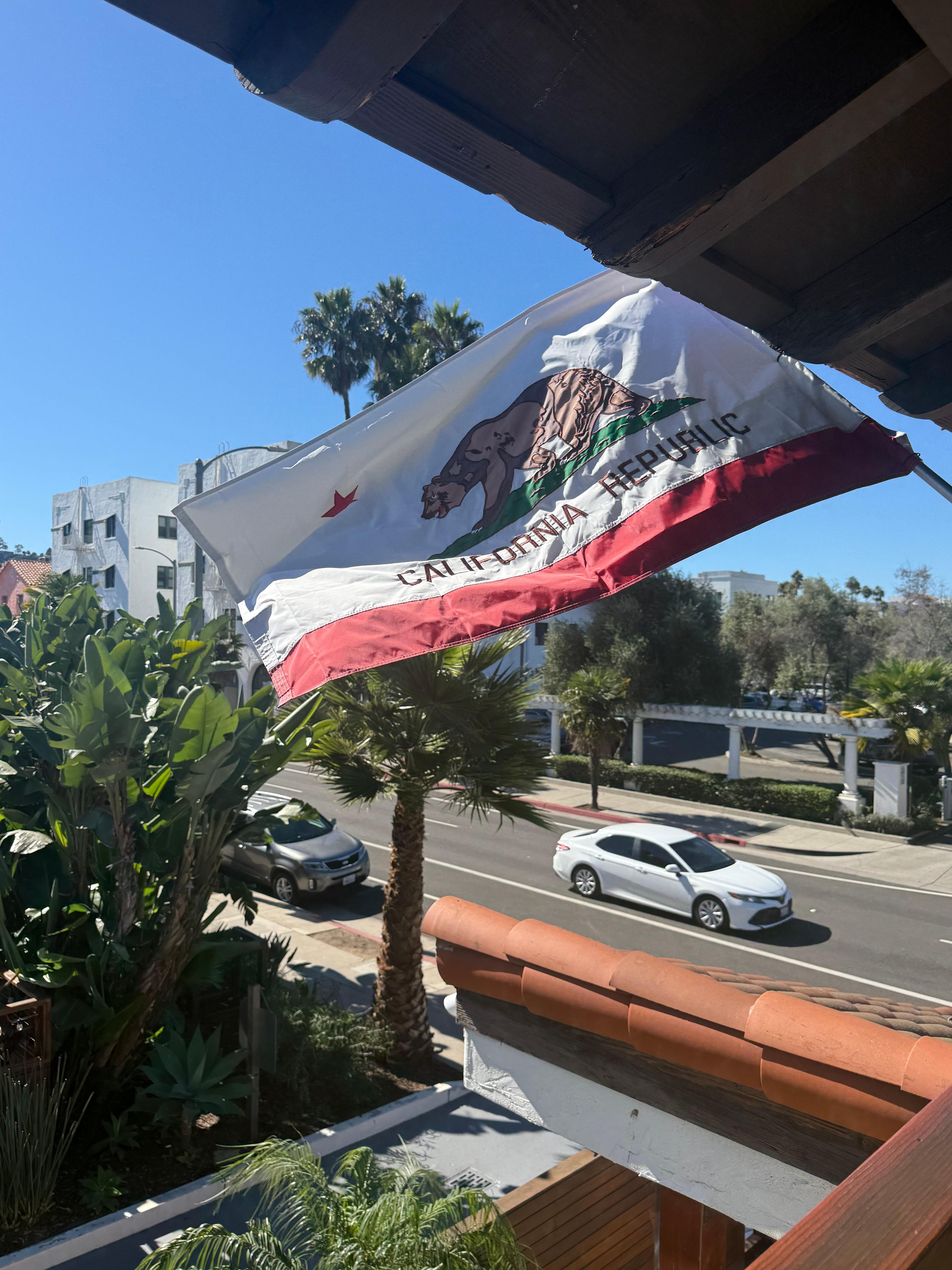 View from upstairs hallway, towards State Street