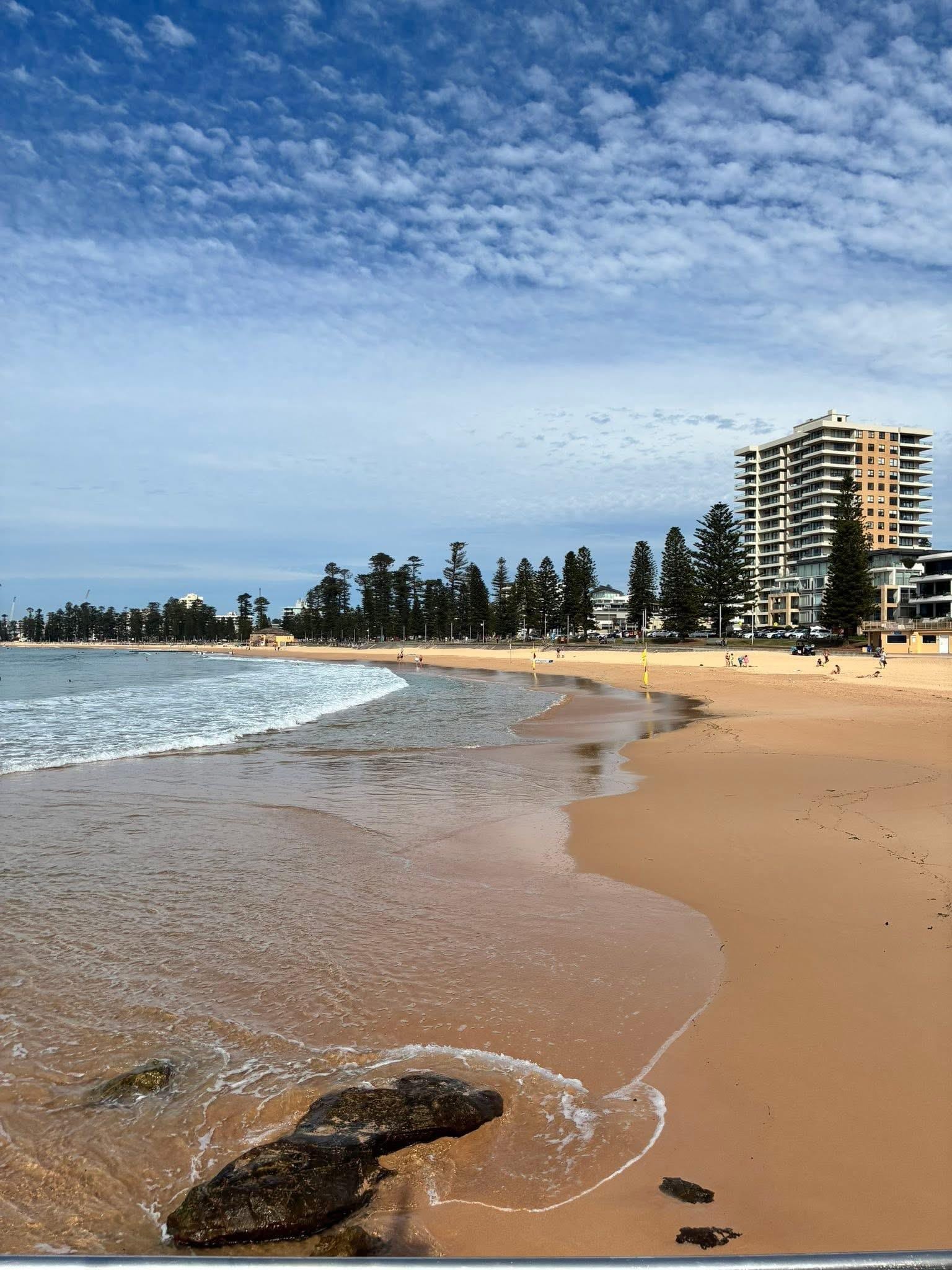 The beach