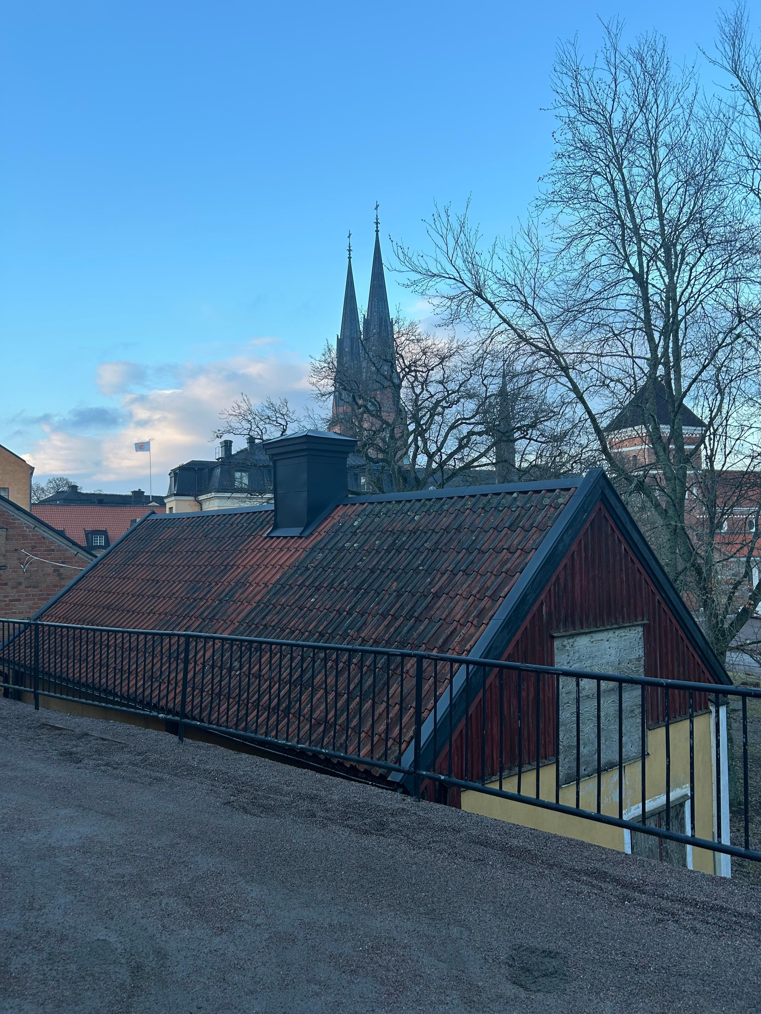 Bra läge nära sjukhuset dit jag skulle dagen efter.