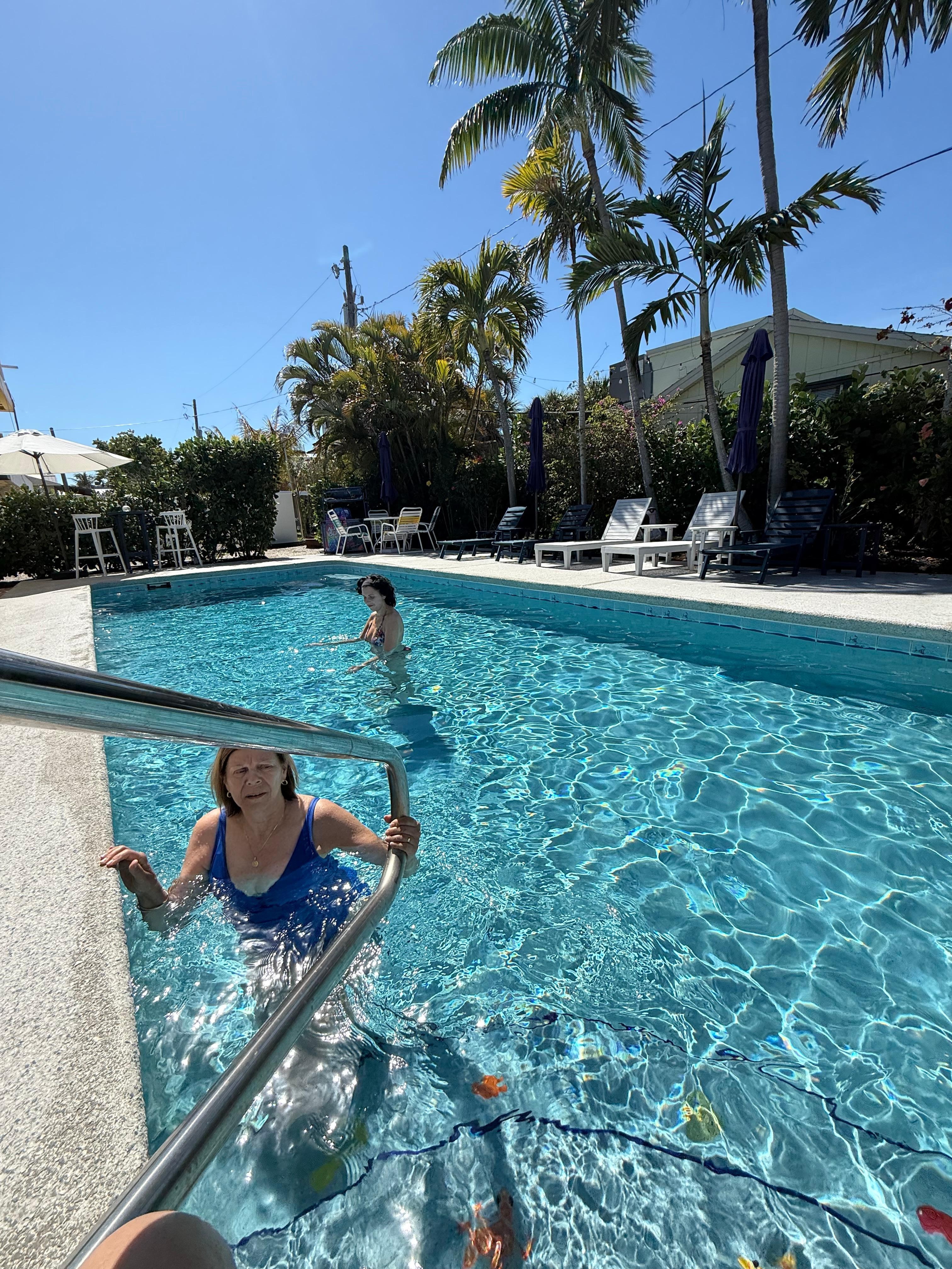 You’ve got your choice of pool or beach, which literally is few minutes away by foot.