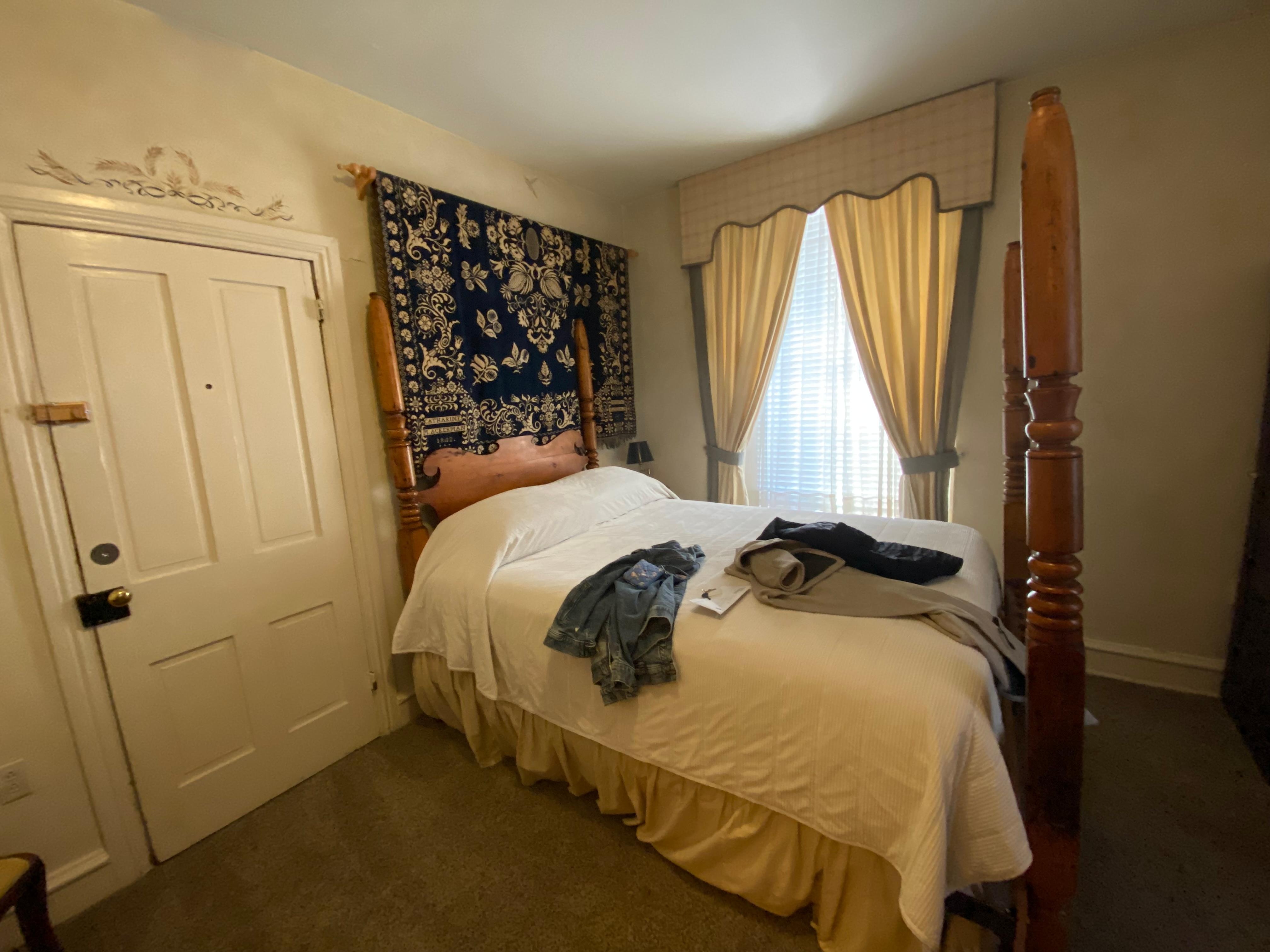 Bed in the Lancaster Room. Very comfortable 