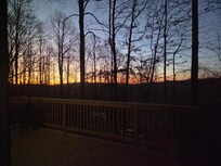 Sunrise view from deck