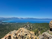 View from Castle Rock, a 2.5 mile hike from cabin