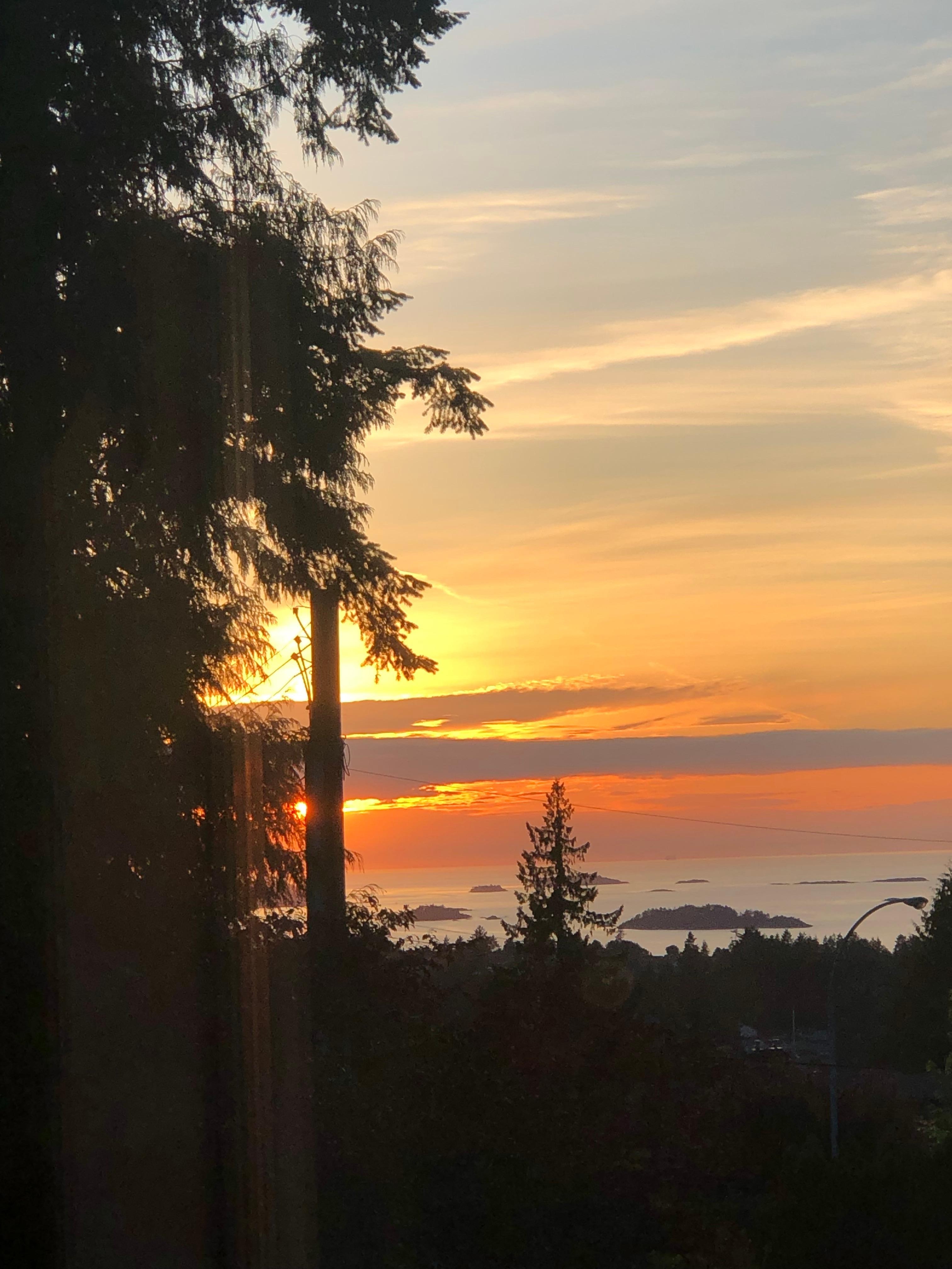 Sunset from the house