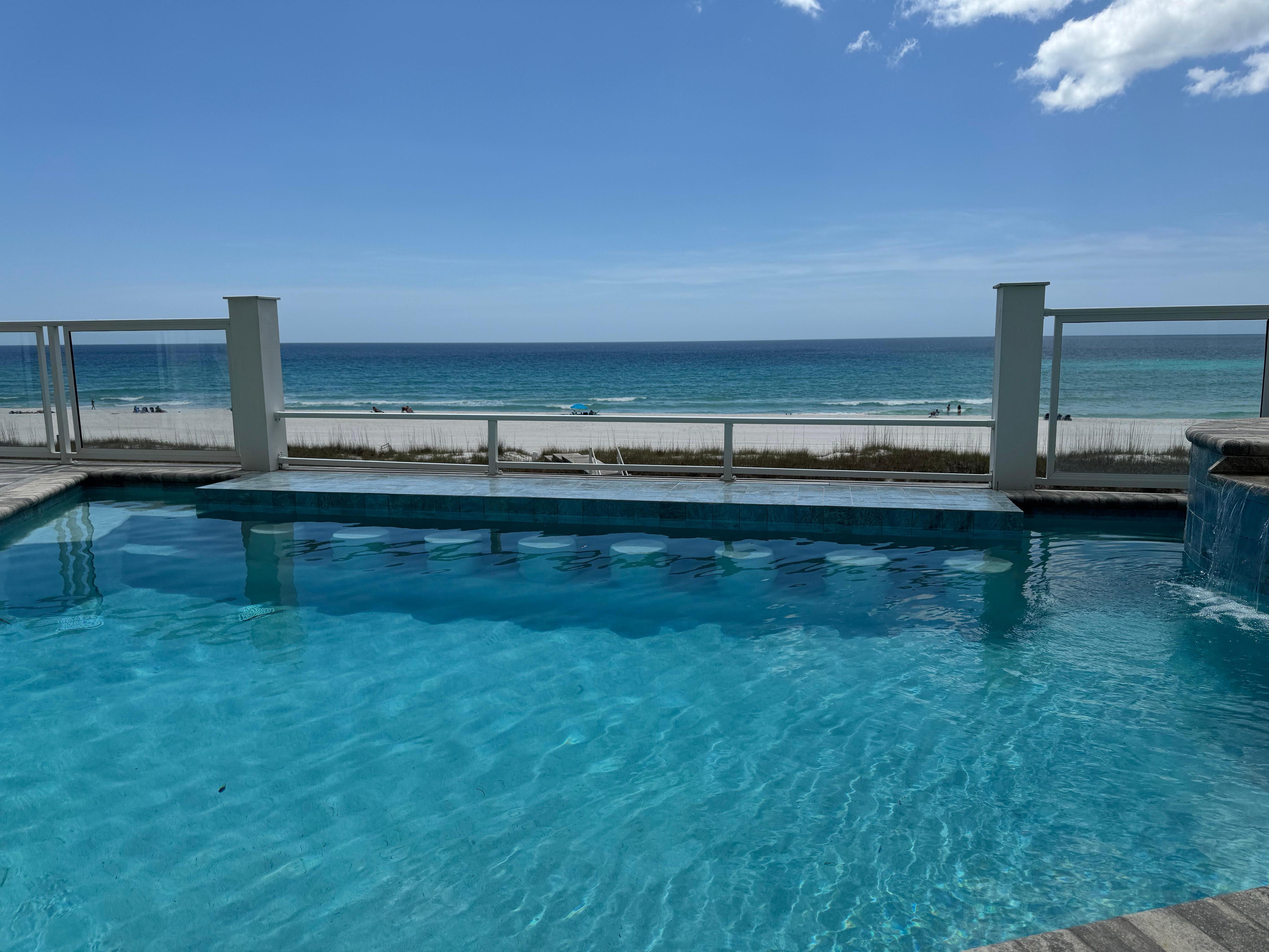 Ocean view from the pool