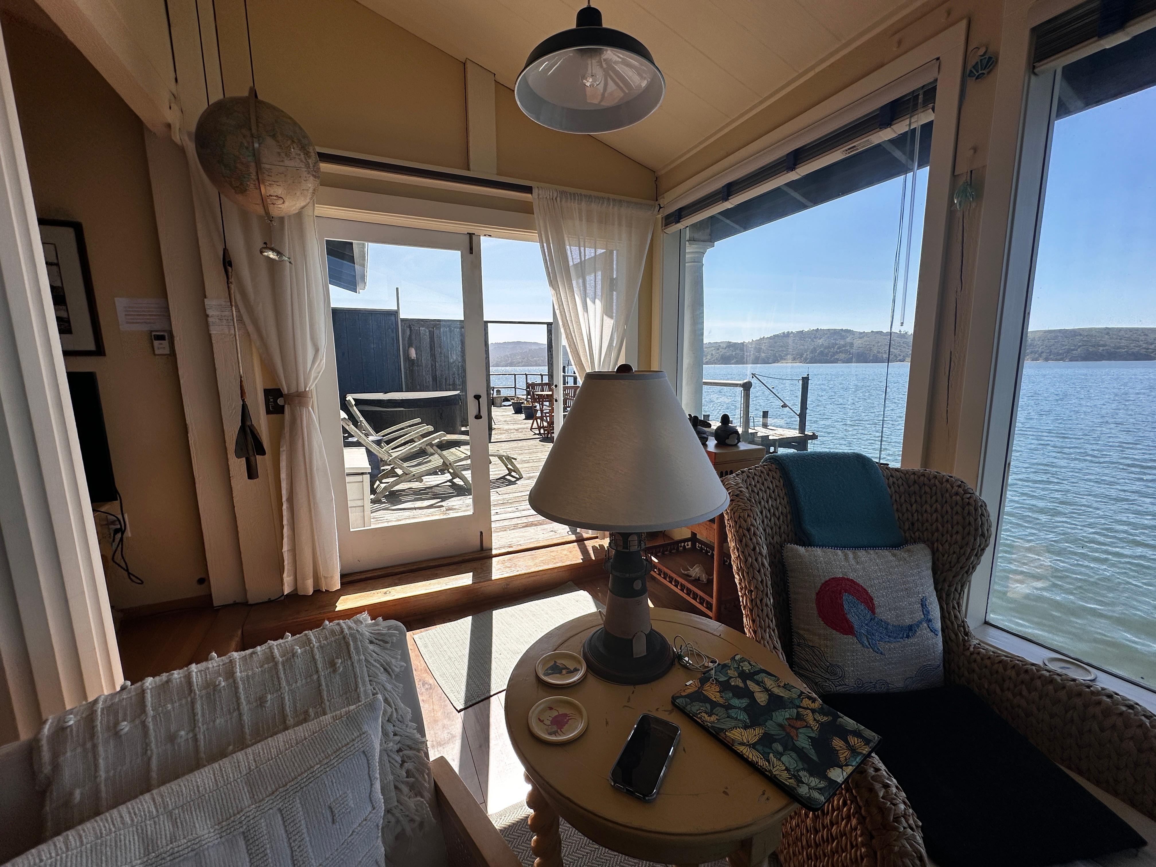 French doors to the deck