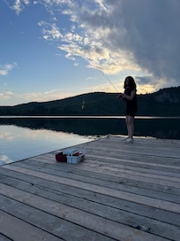 Fishing off the pier