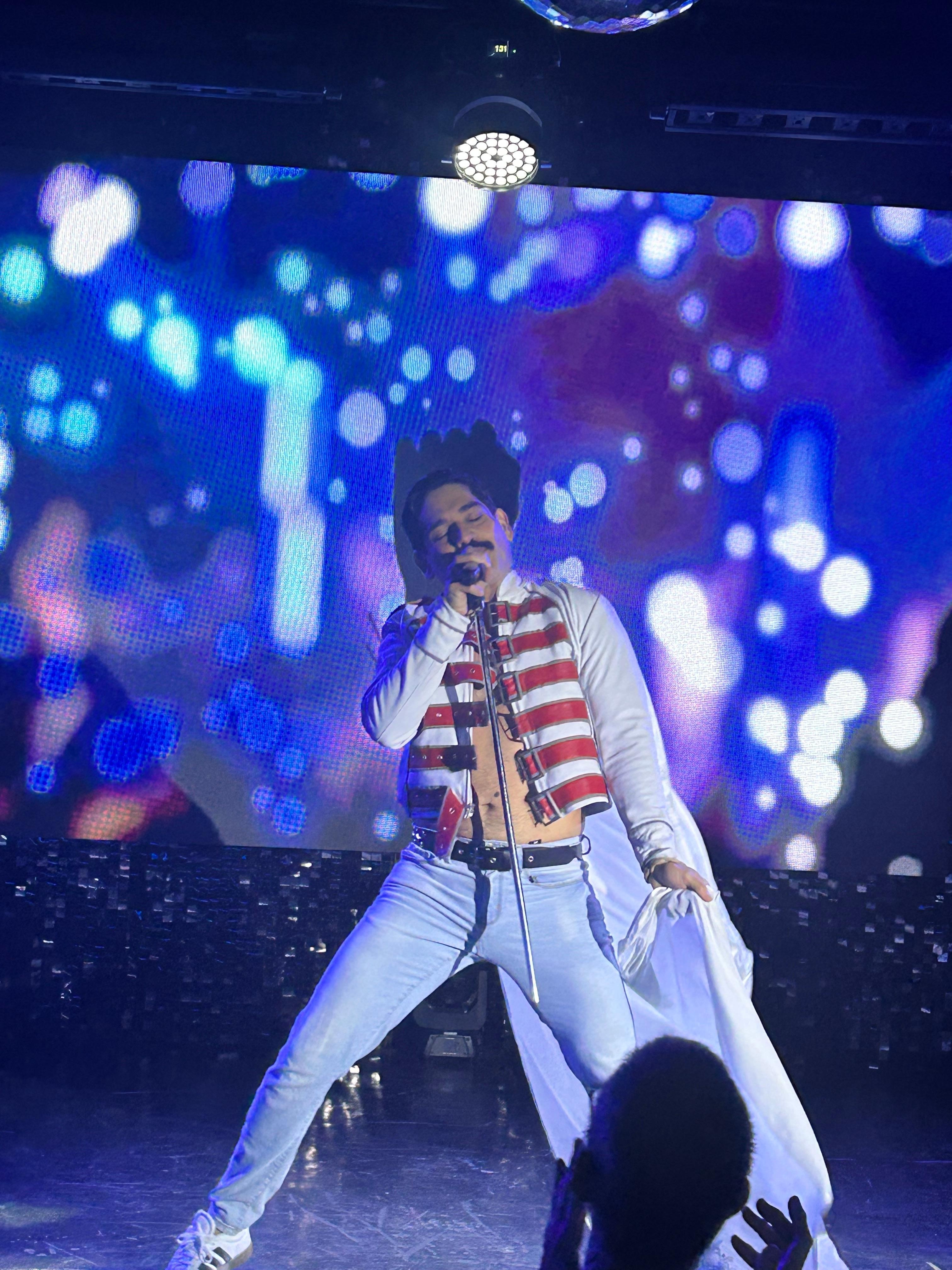 Freddy Mercury show at the Palms, only a block away