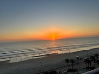 Beautiful sunrise from balcony