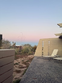 View from side patio