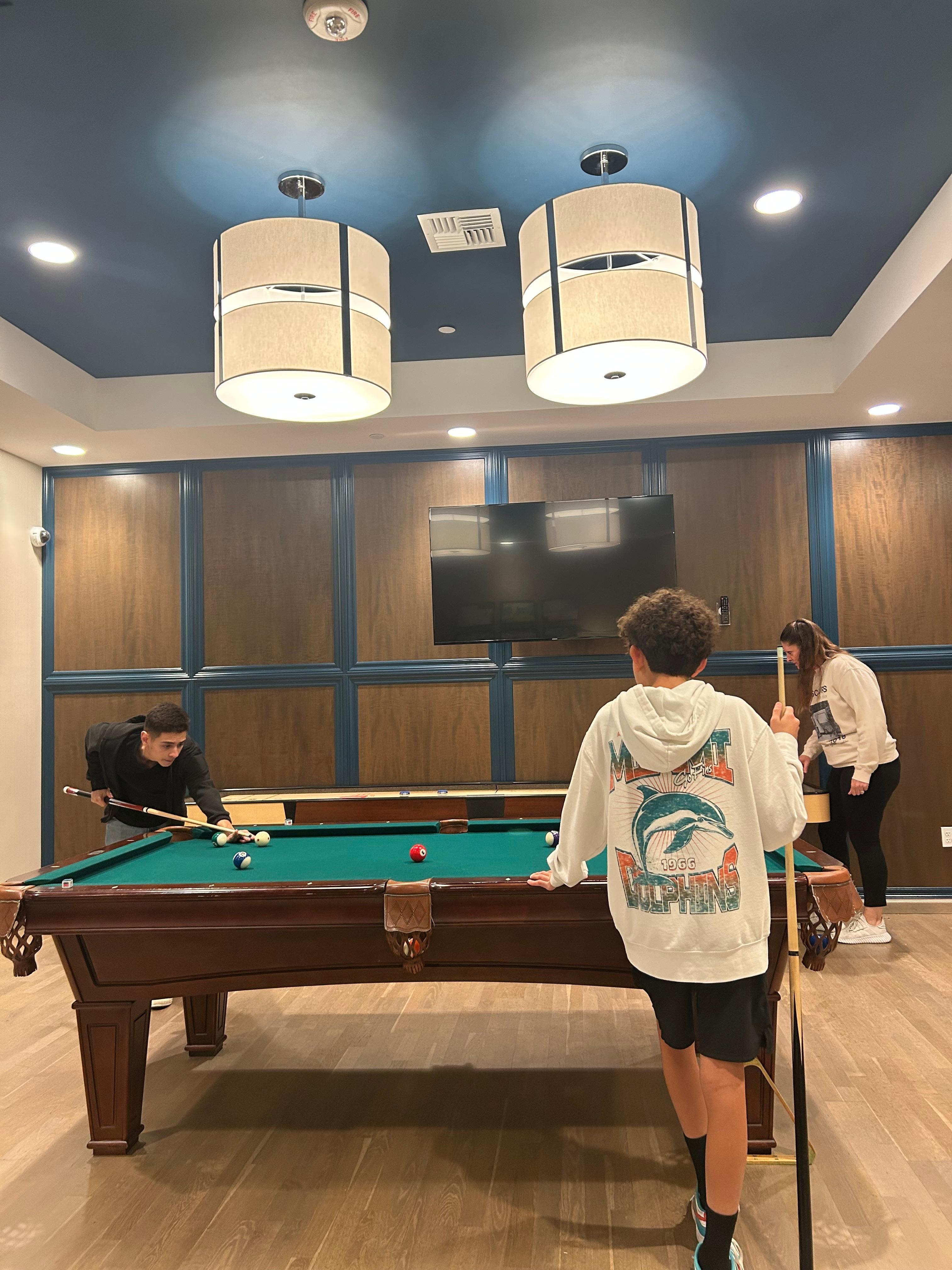 We always have a blast in the game room!