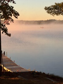 Early morning mist on the lake.