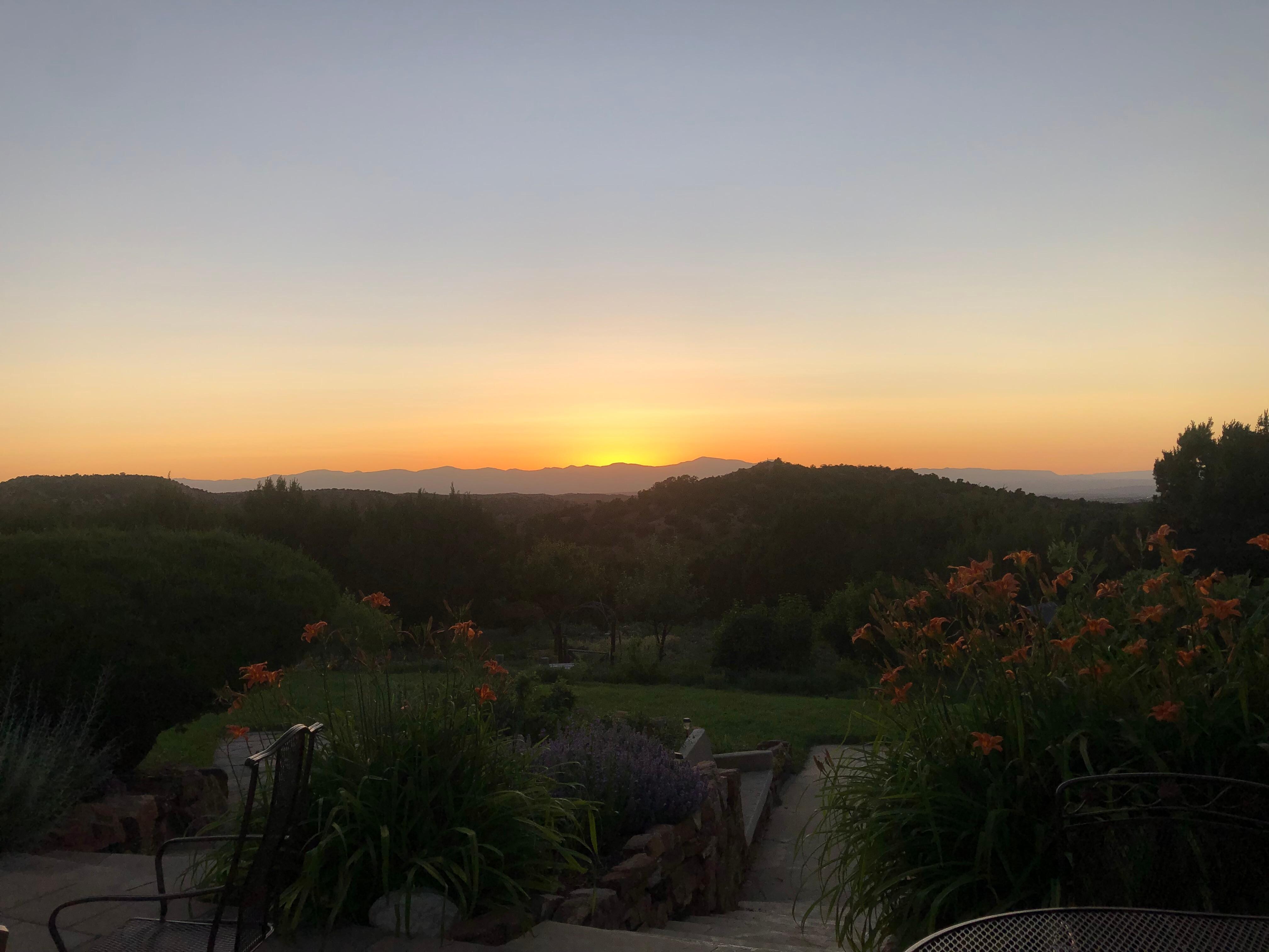 Beautiful sunset off the back/side porch
