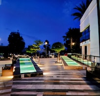 Entrance at dusk