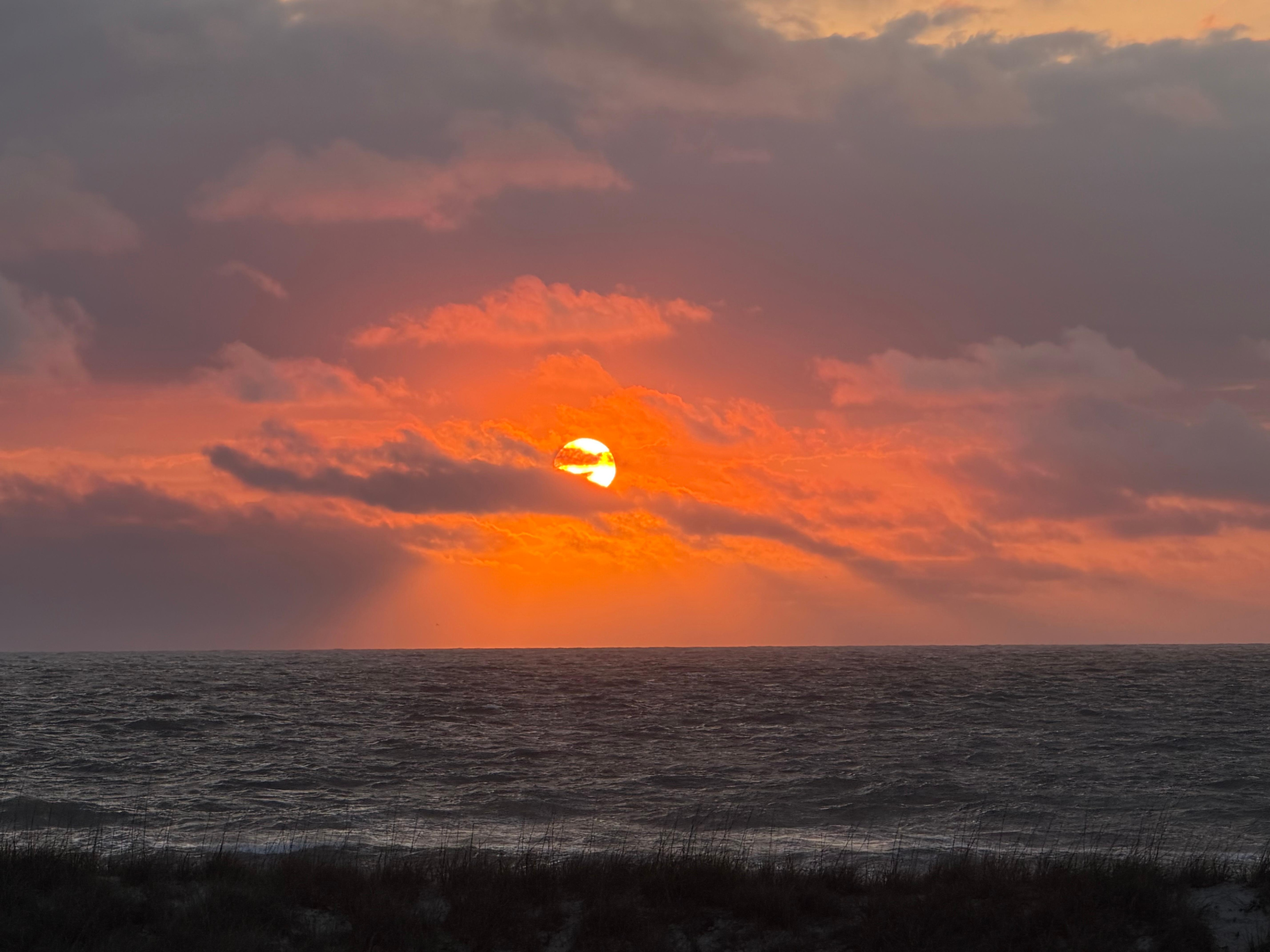 Sunrise from the balcony off the master bedroom 