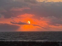 Sunrise from the balcony off the master bedroom