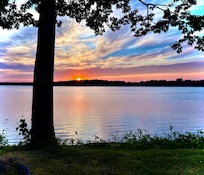 Sunset over the cove