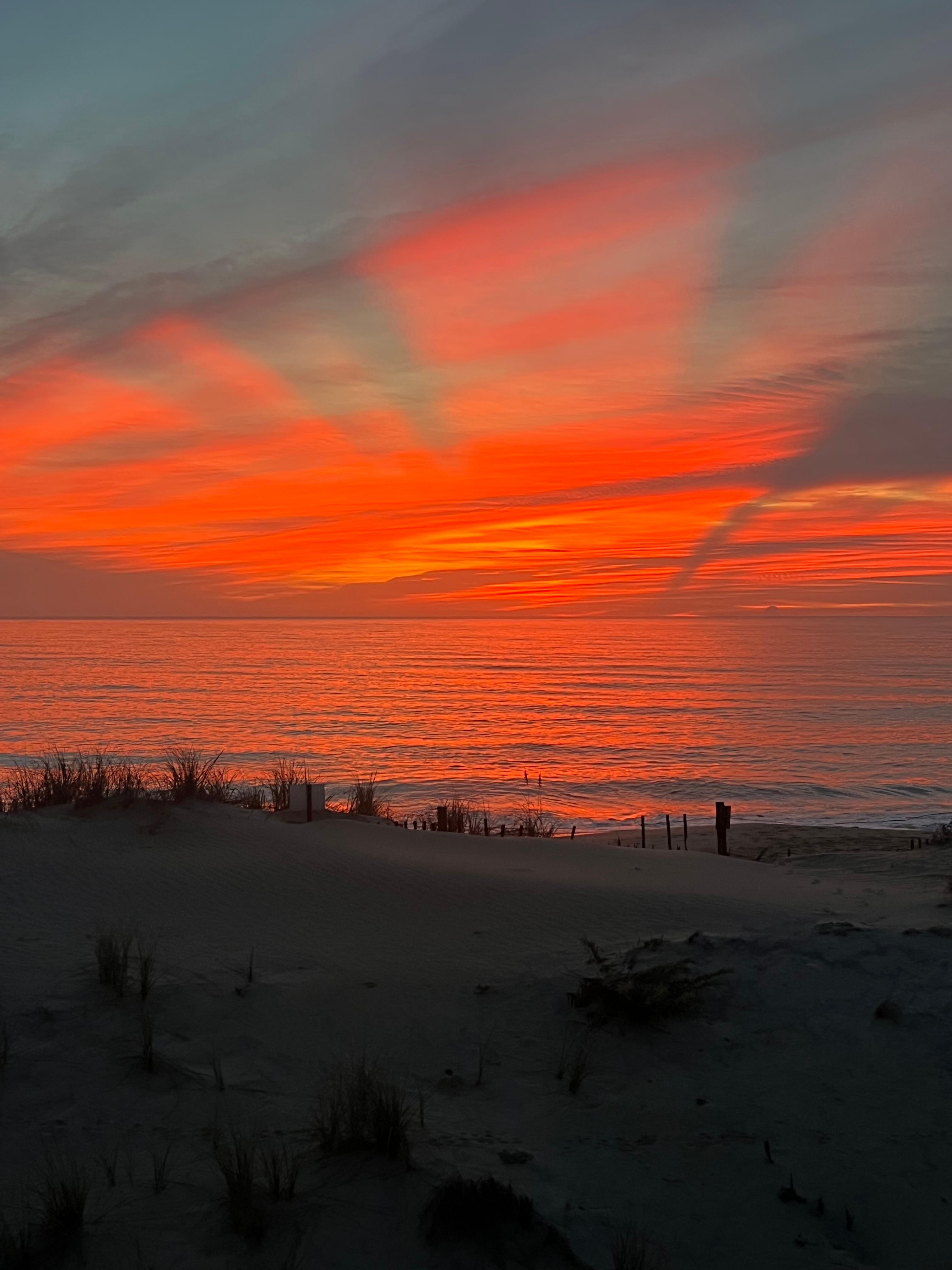 Sunrise from the deck