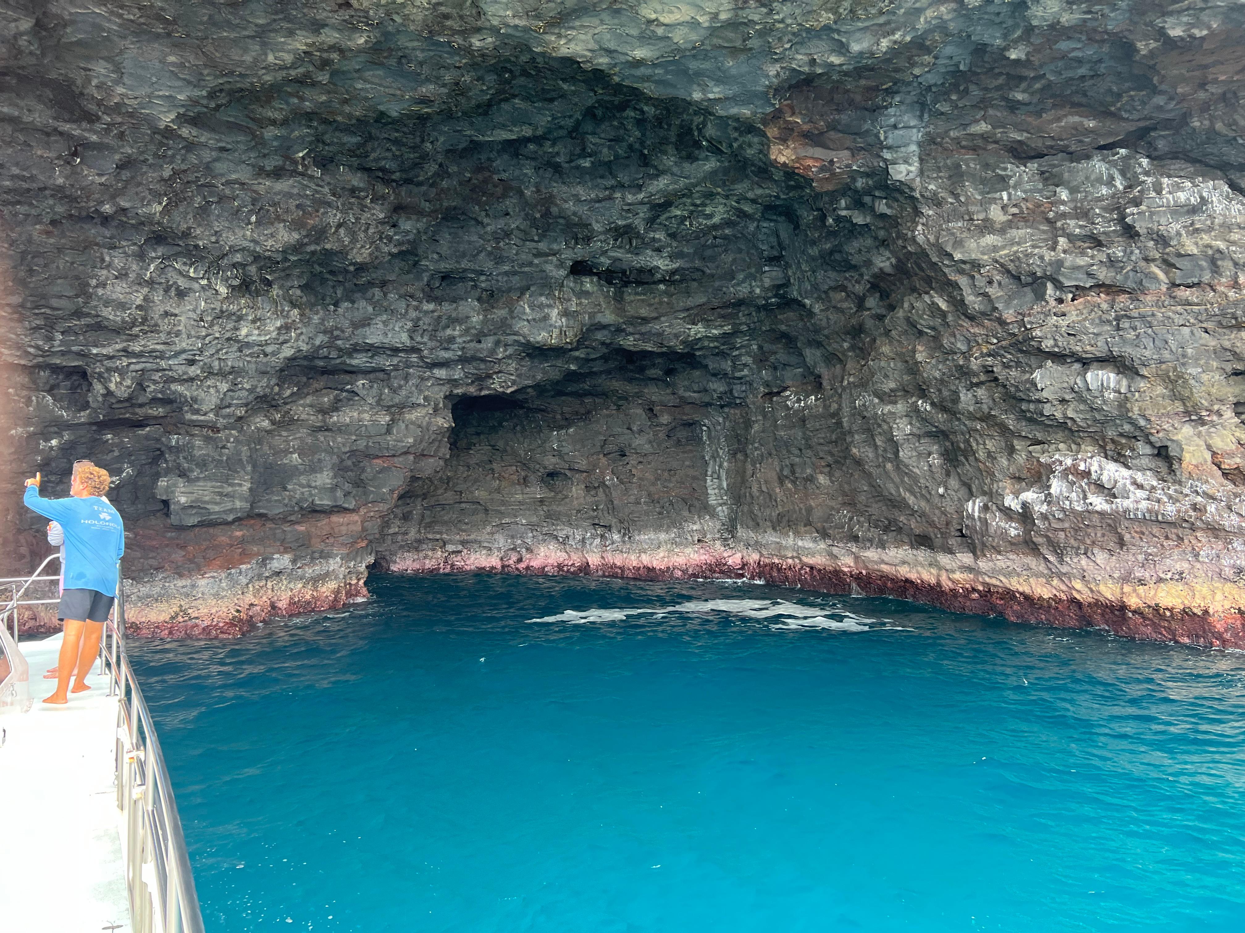 Cave shot on Holo Holo Napali Coast tour
