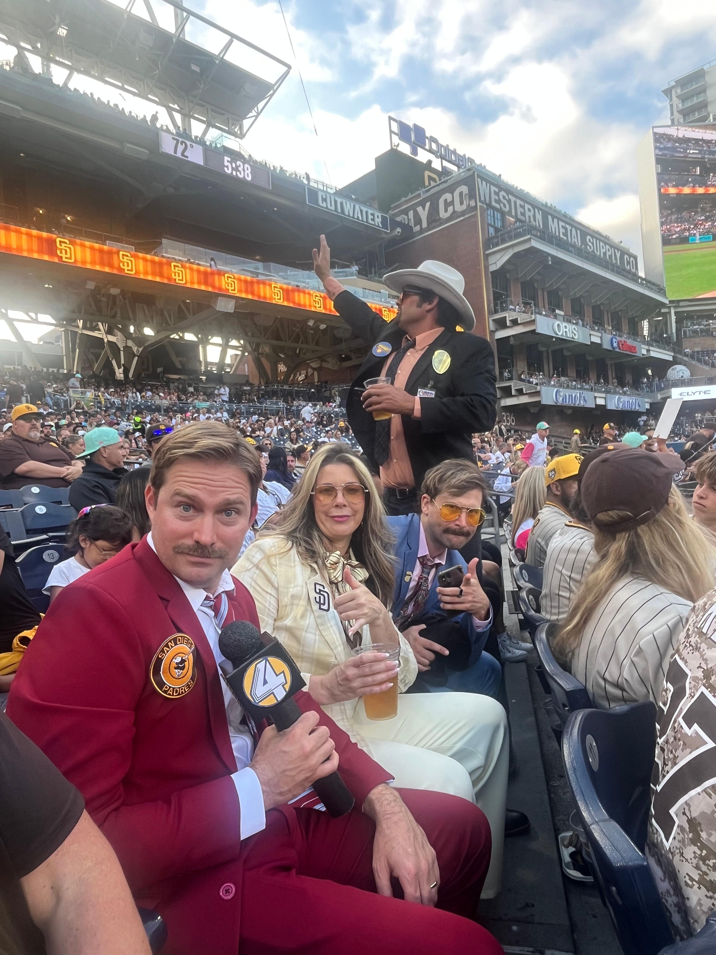 Our neighbors at the game.  San Diego is always fun.