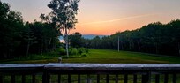 View from the deck at sunset.
