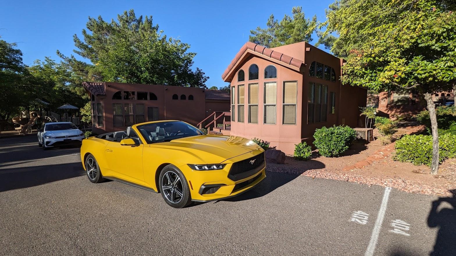 Parking spot and cottage