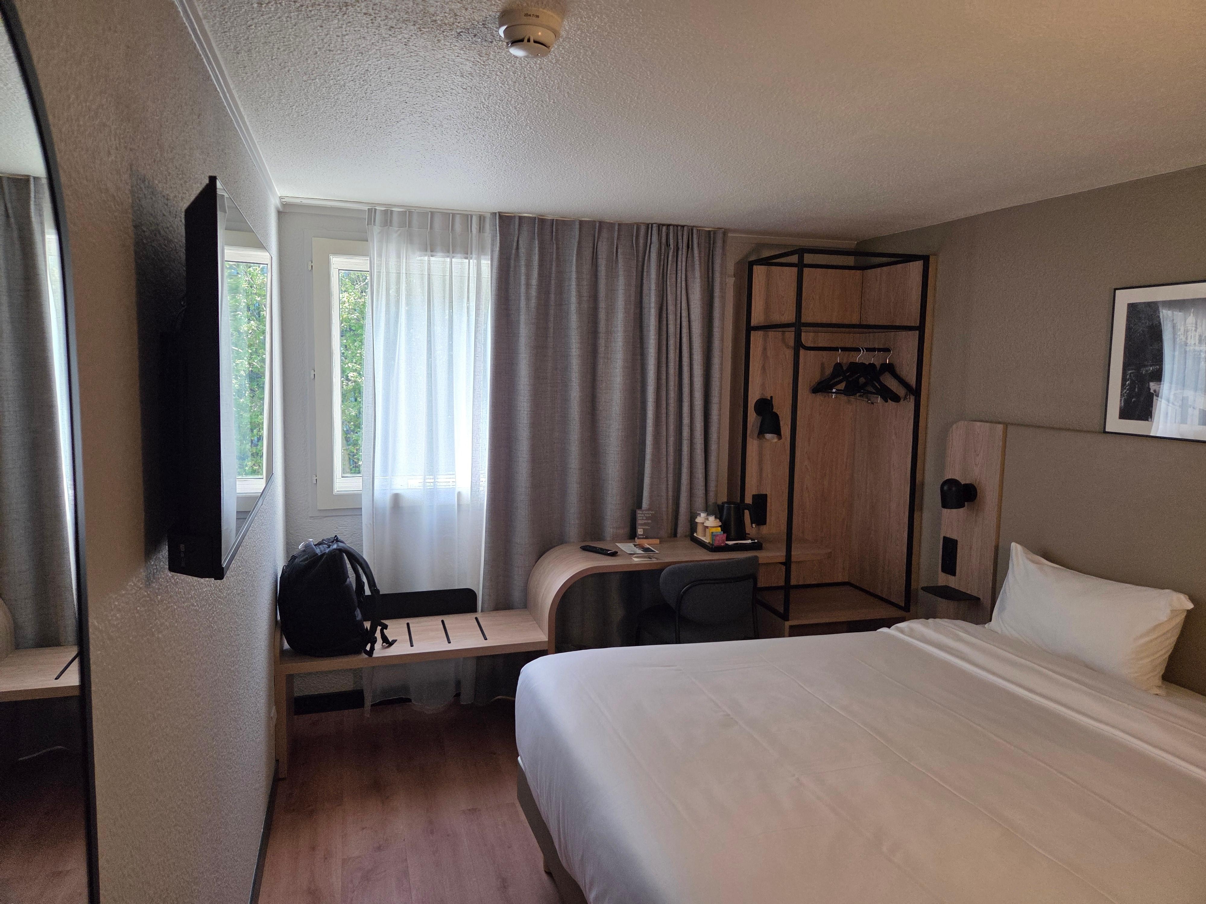 Chambre propre et spacieuse.