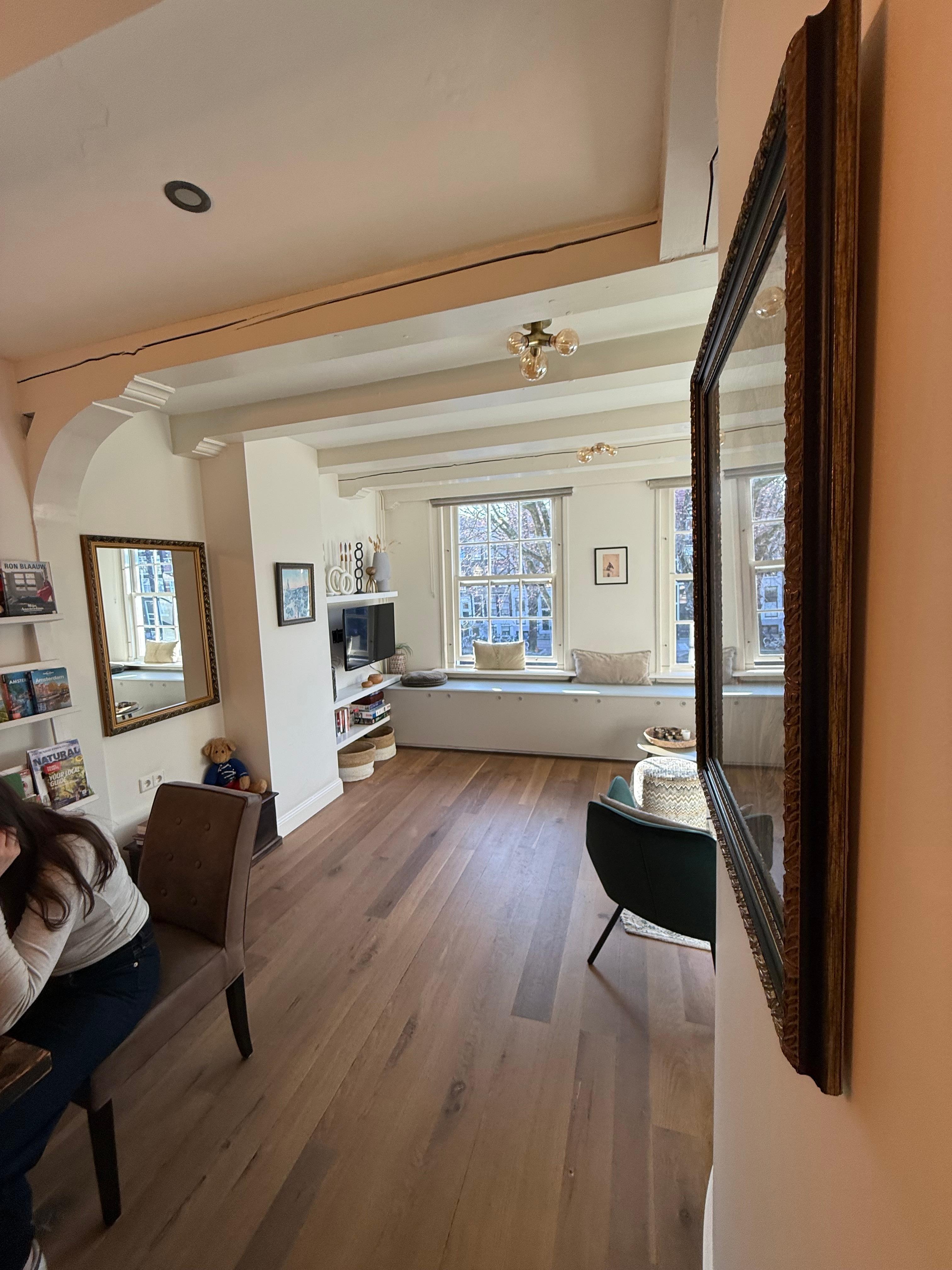 Living and dining area; such a comfortable home.   