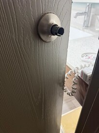 Broken bathroom door knob