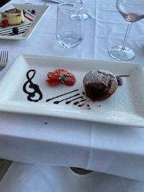 Food from the hotel restaurant