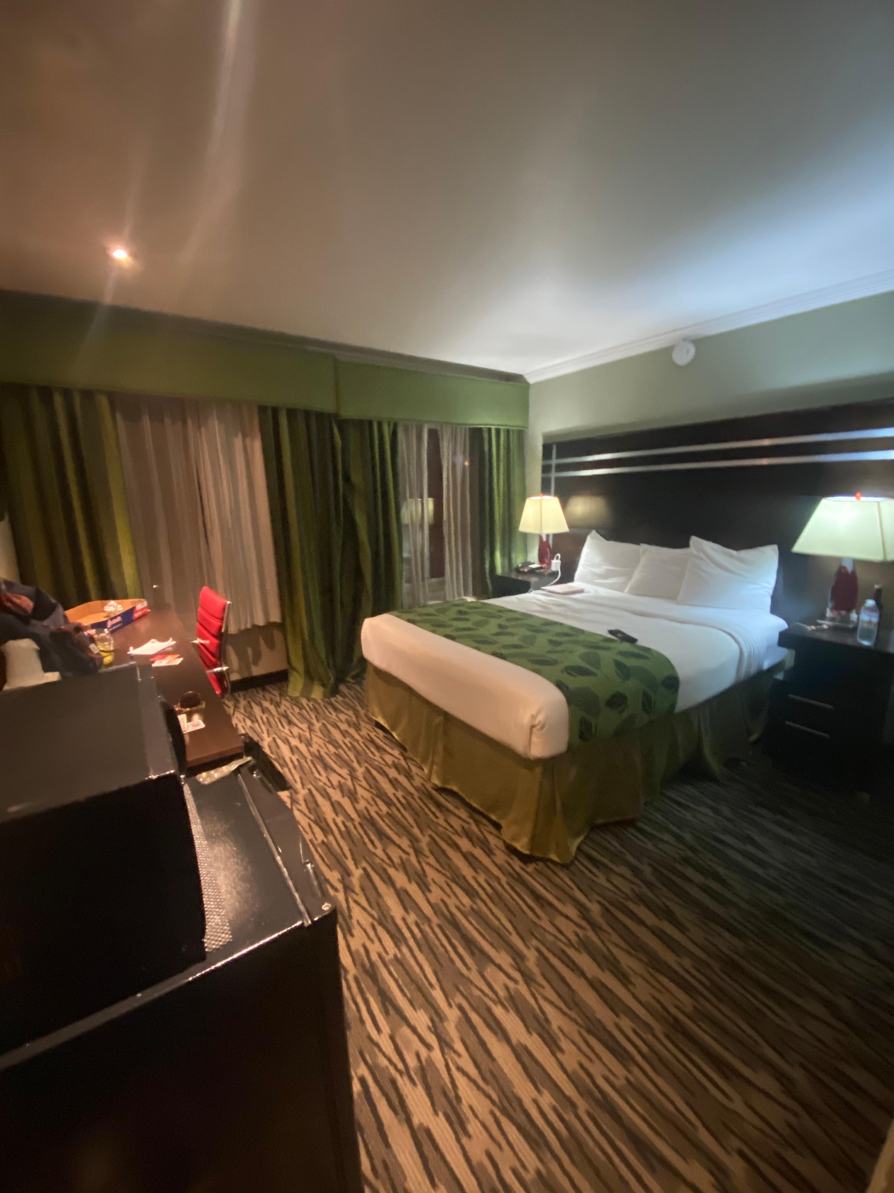 Nice clean room & lighting 