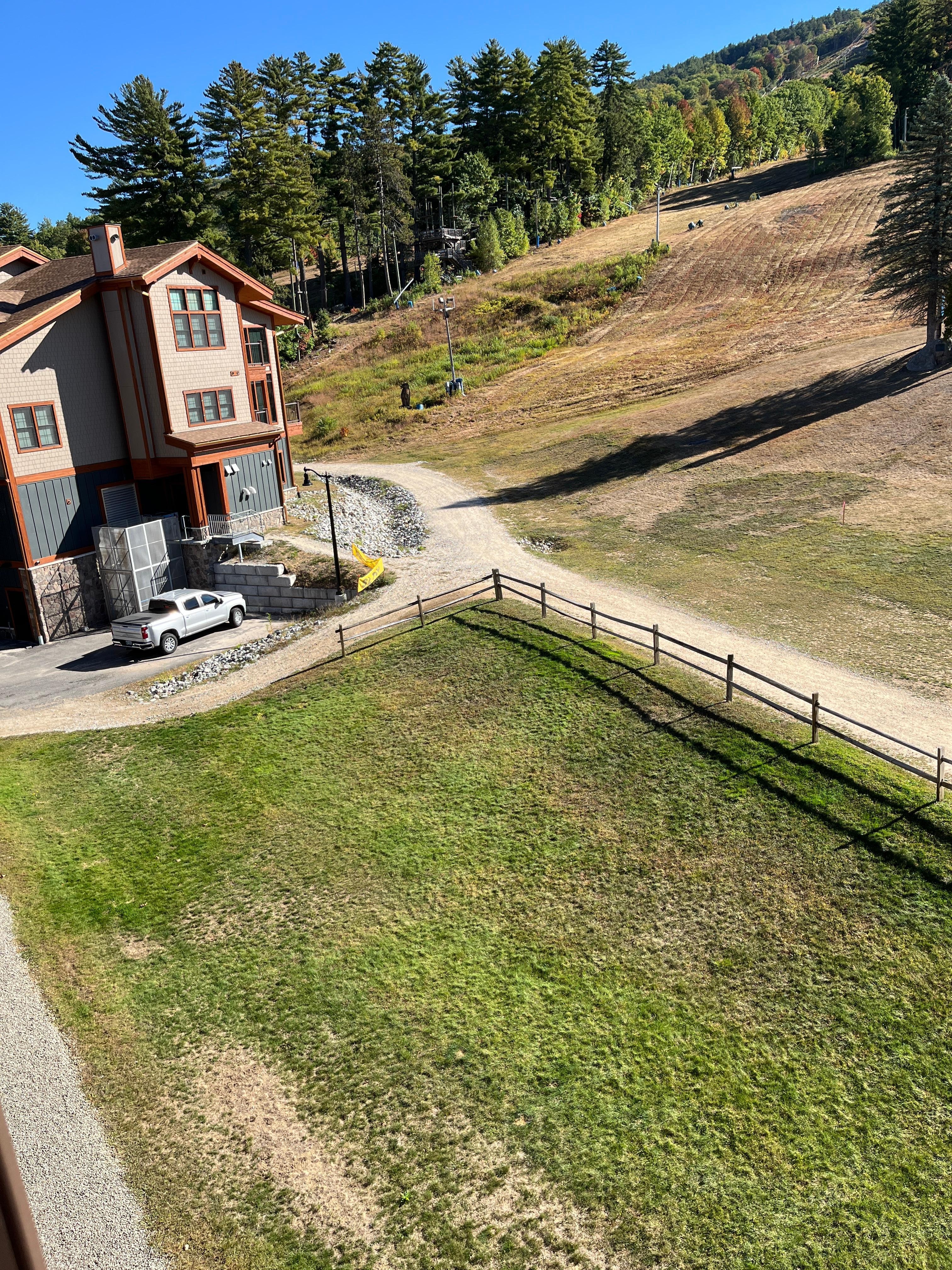 View from the balcony. 