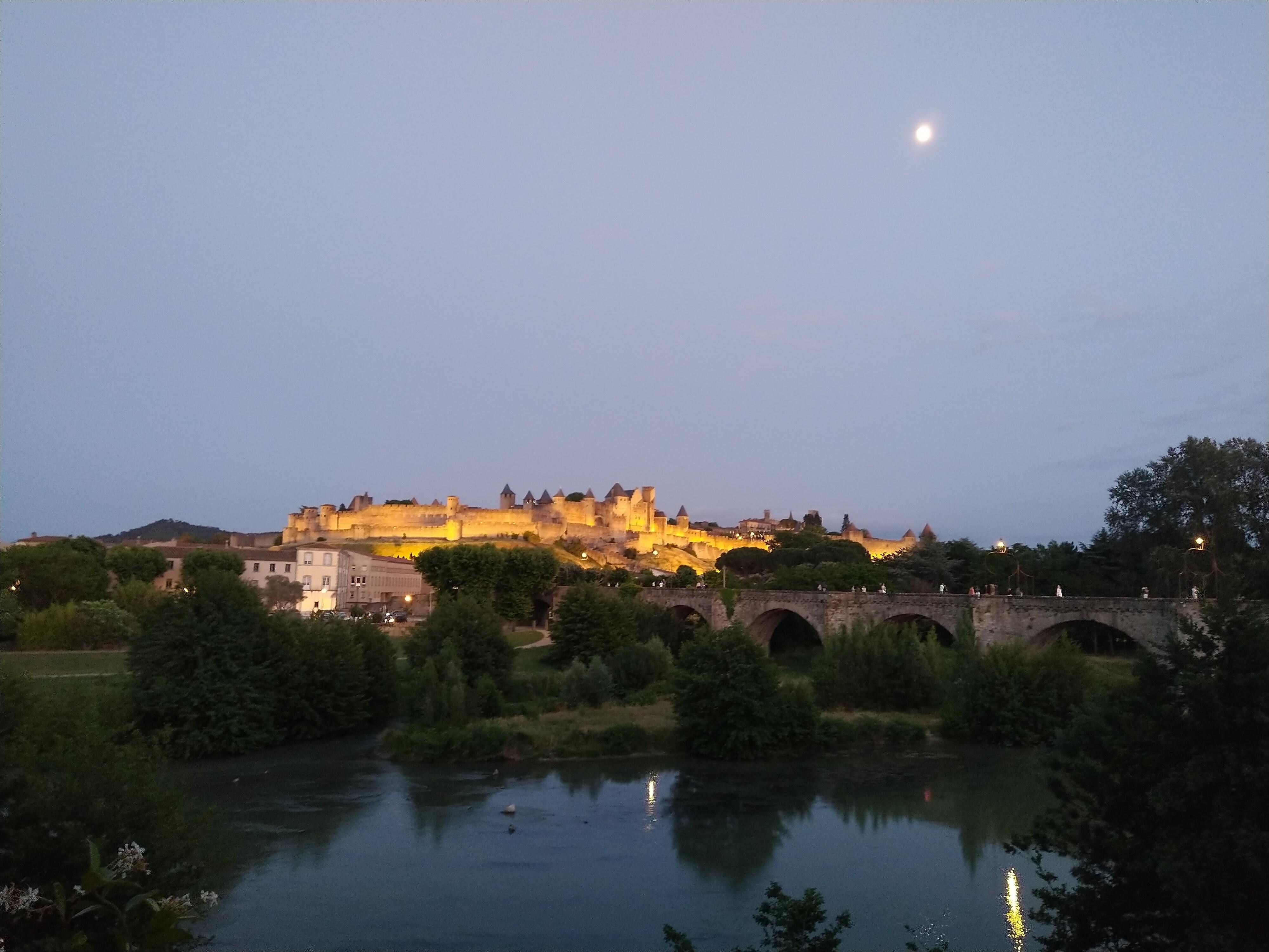 View from my balcony at night