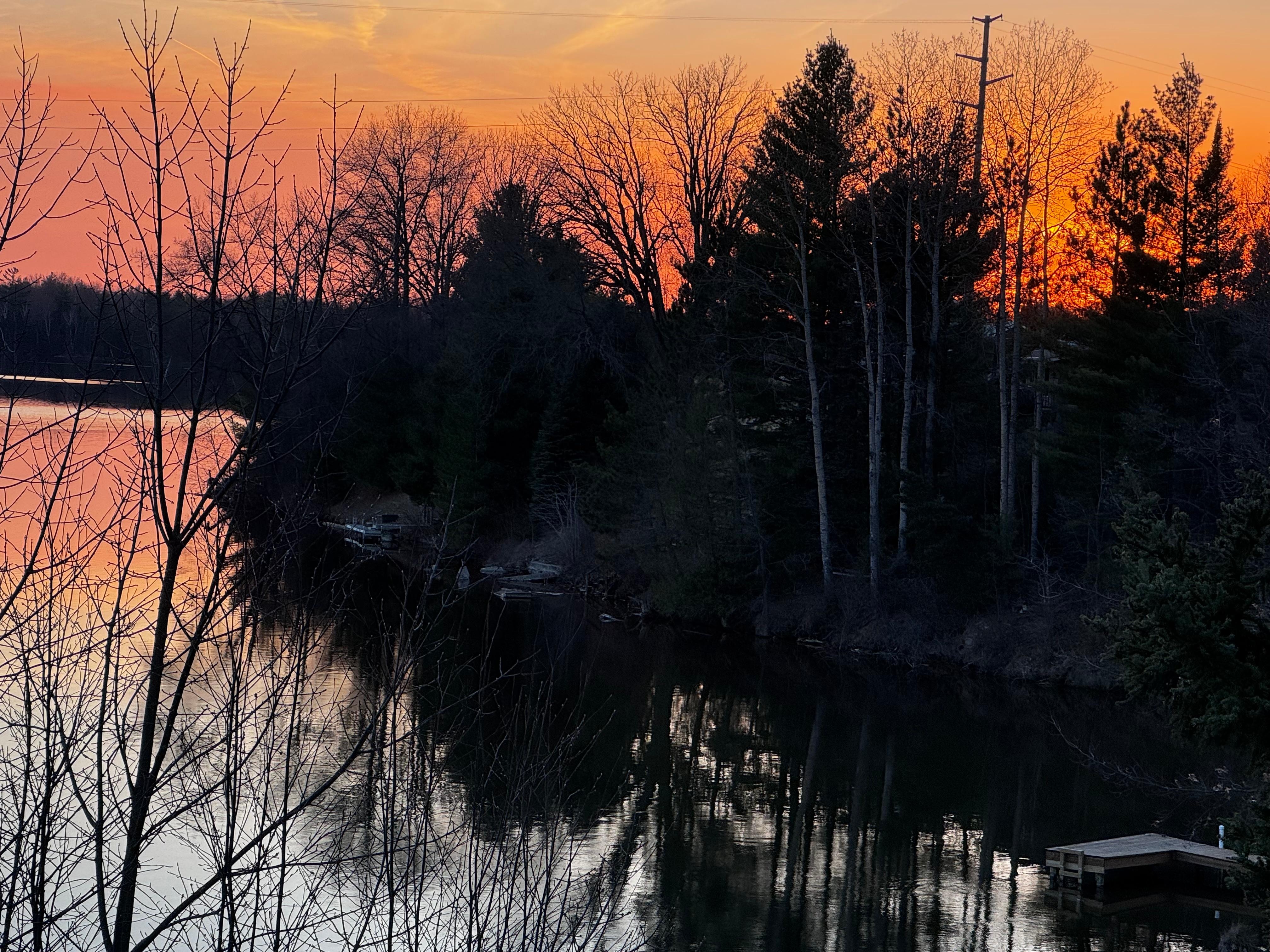 Sunset from the deck