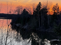Sunset from the deck