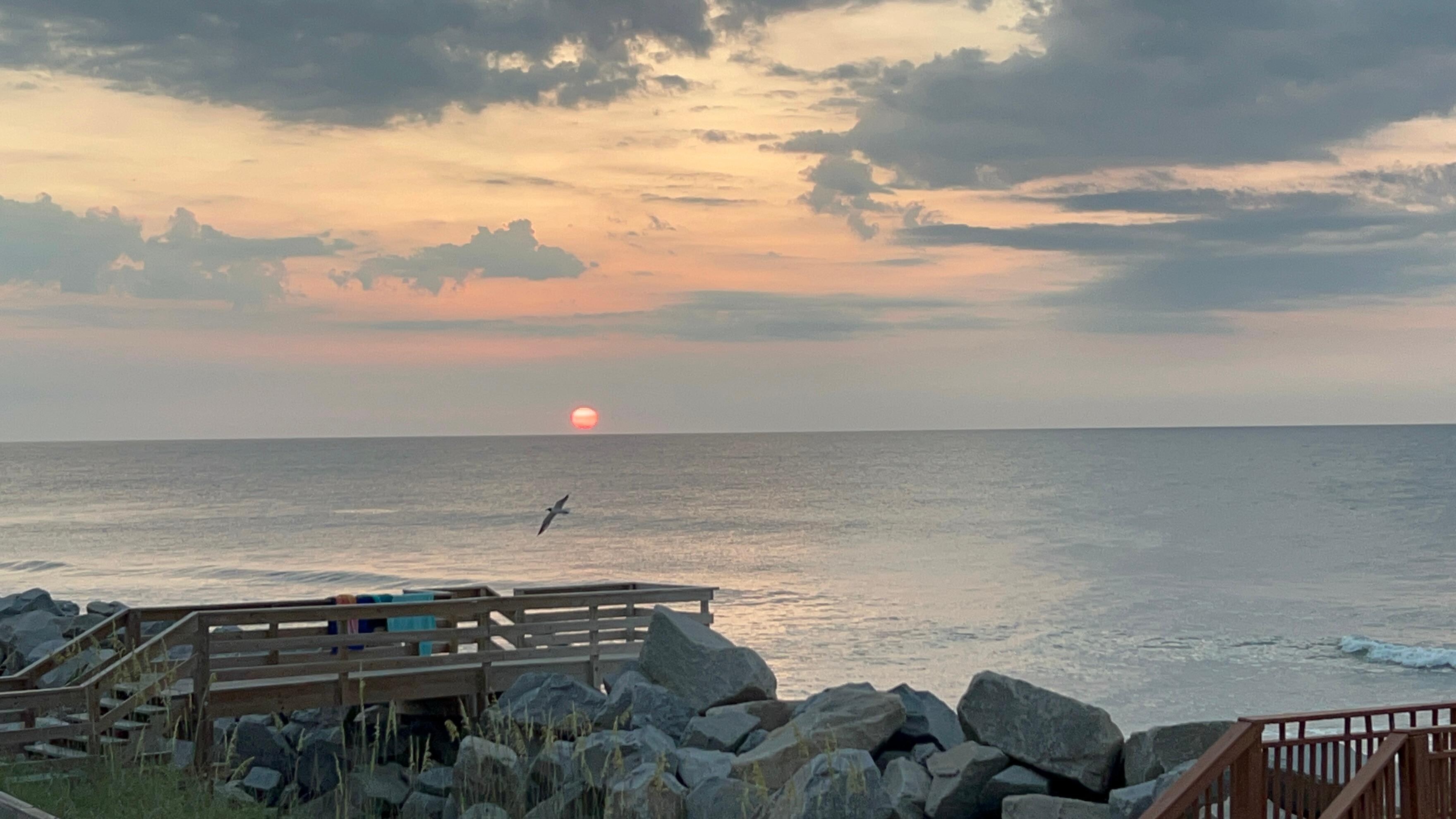 Sunrise from the balcony 