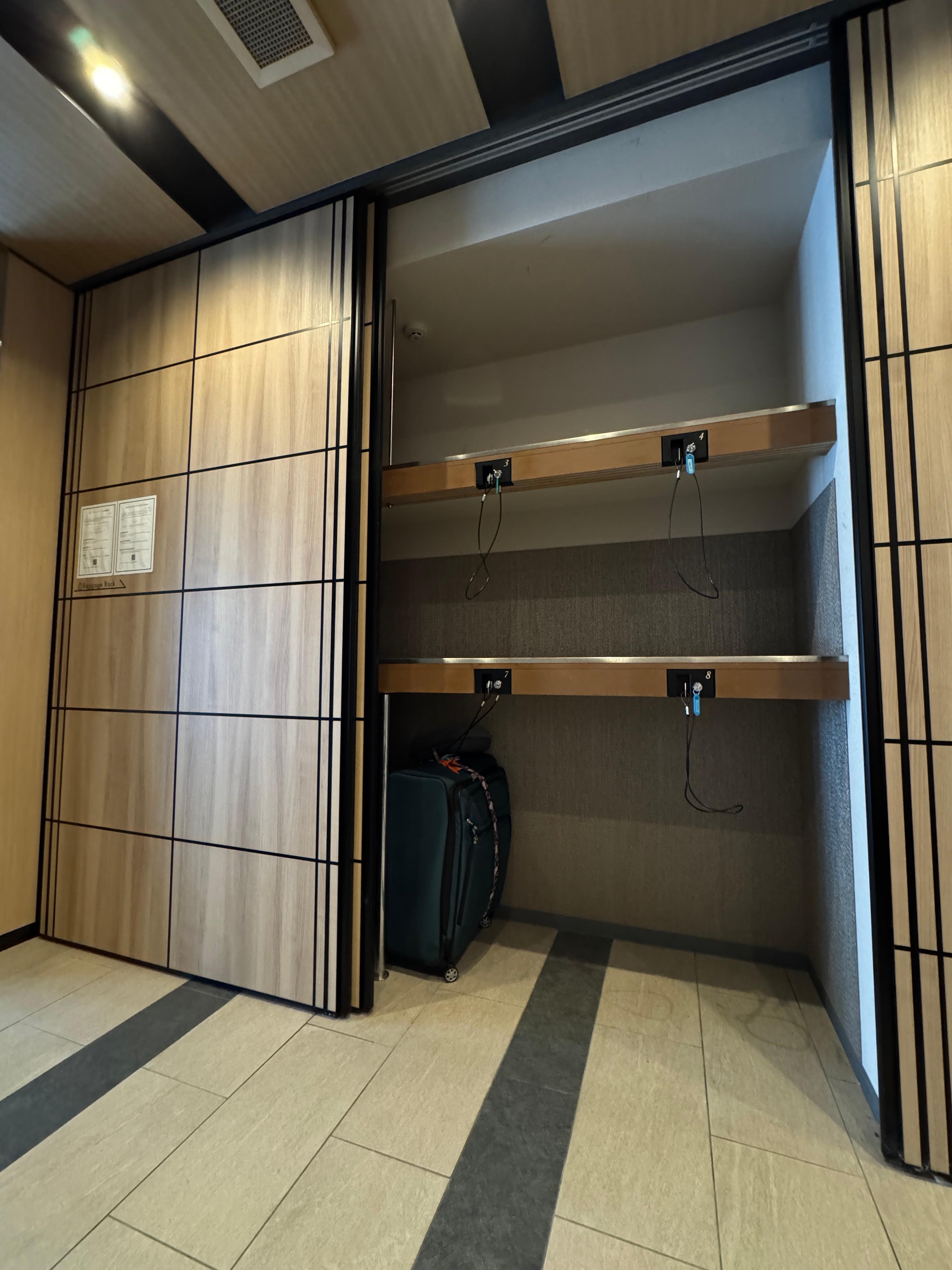 Self-serve Baggage Storage for when you arrive early or leave early from your flight!