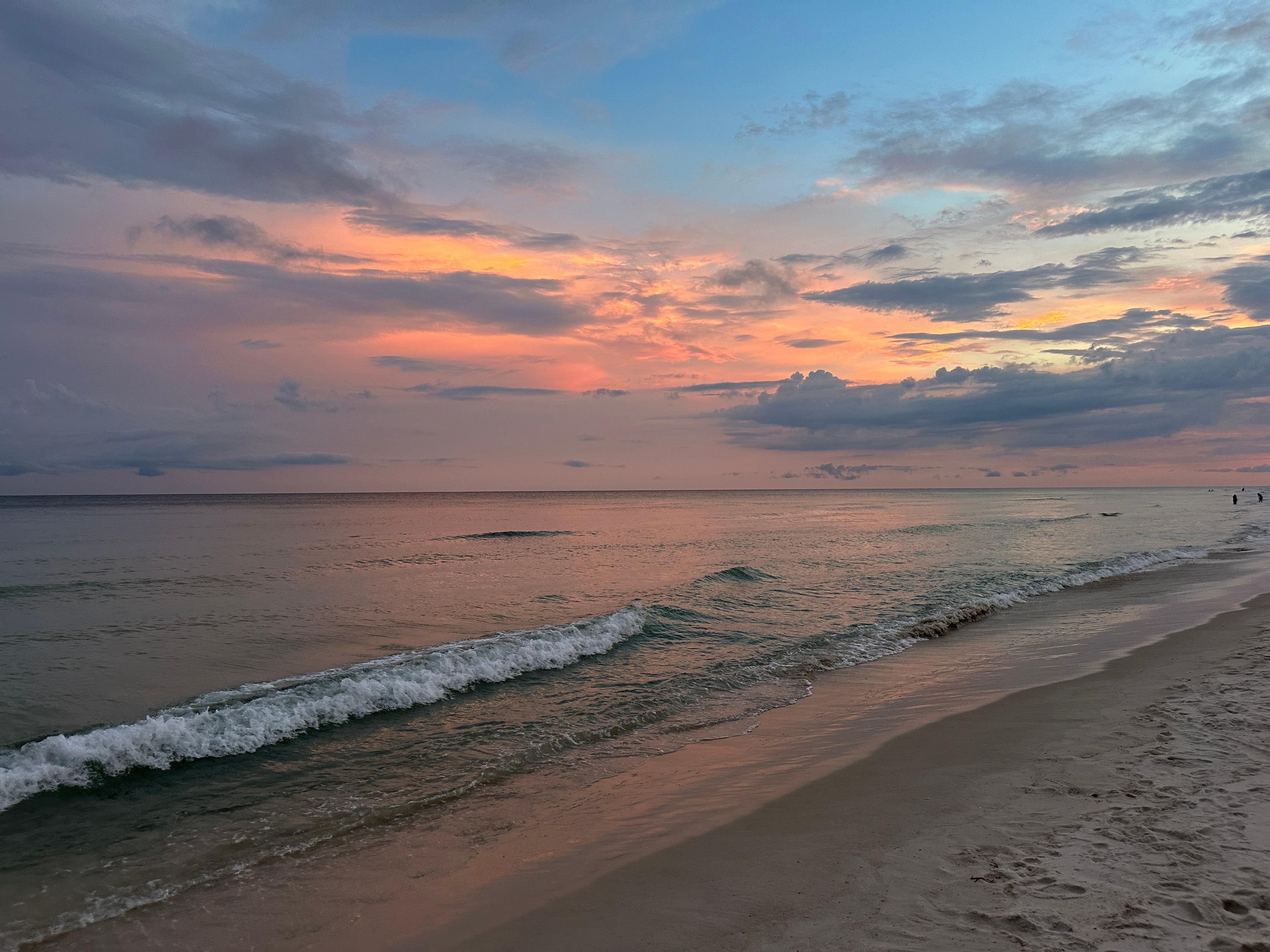 Sunset view from our balcony.