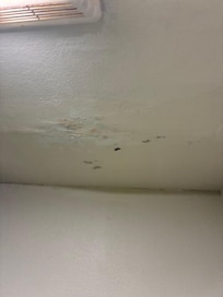 Bathroom ceiling in room