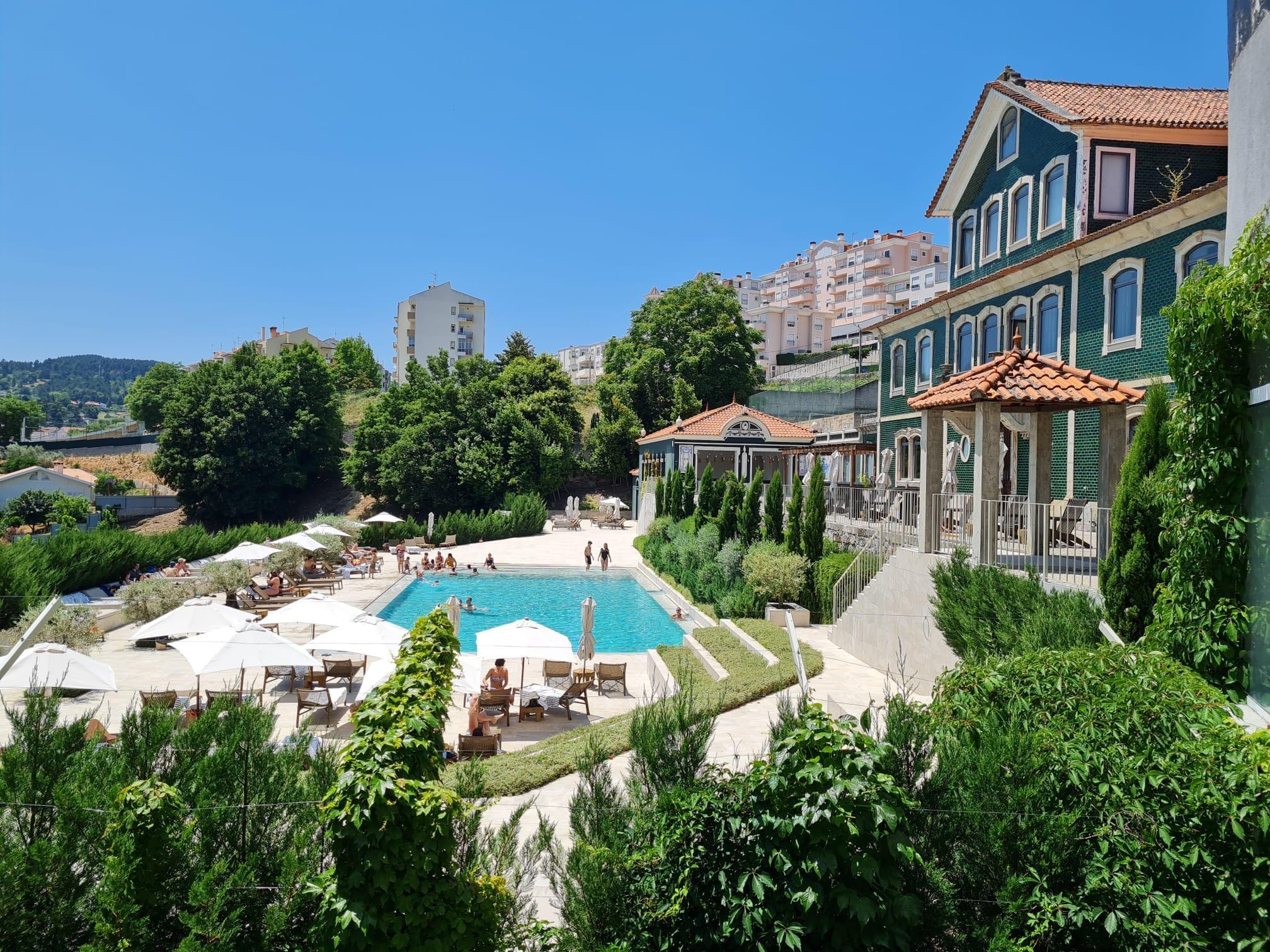 View out the back with swimming pool