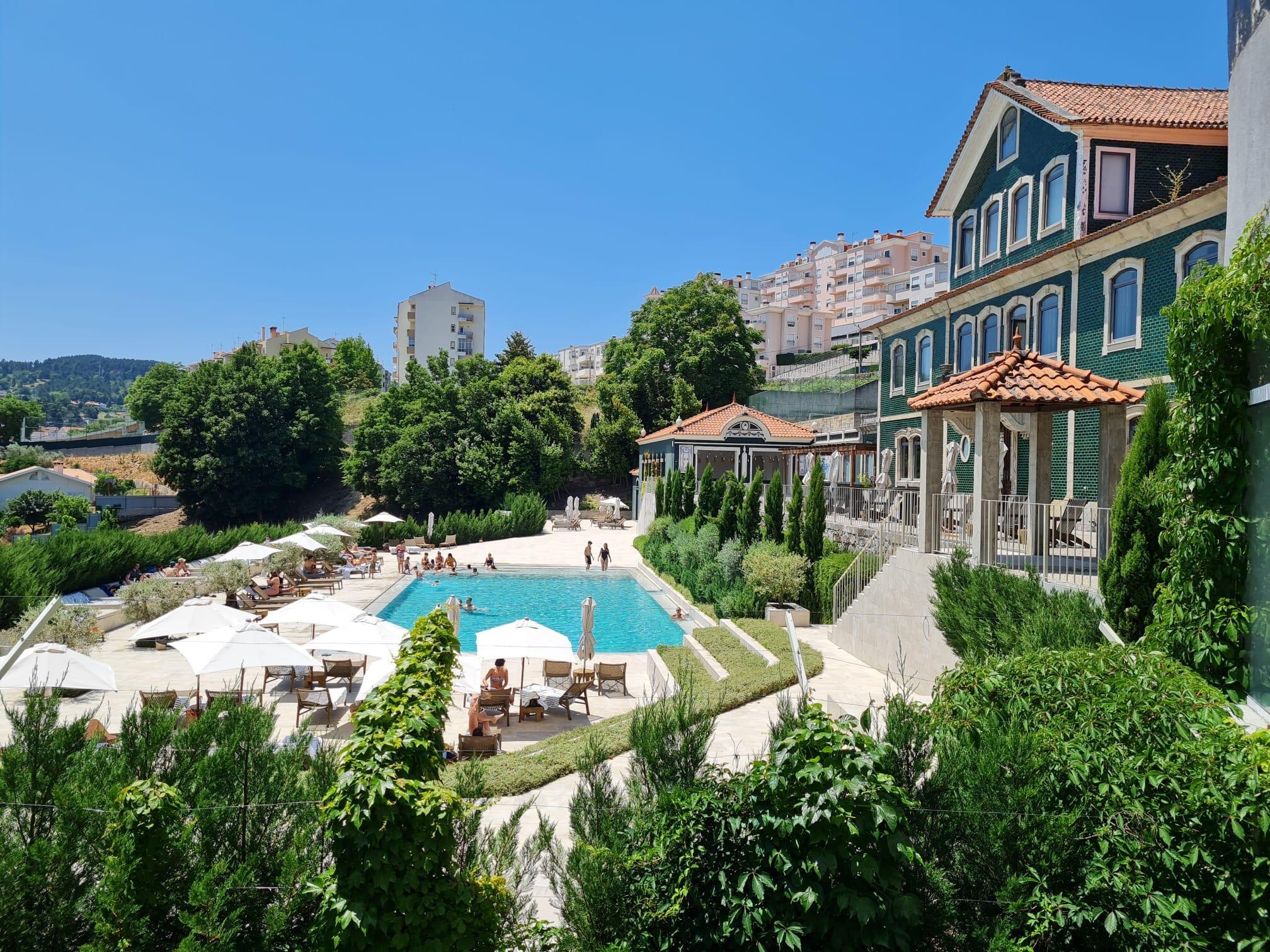 View out the back with swimming pool