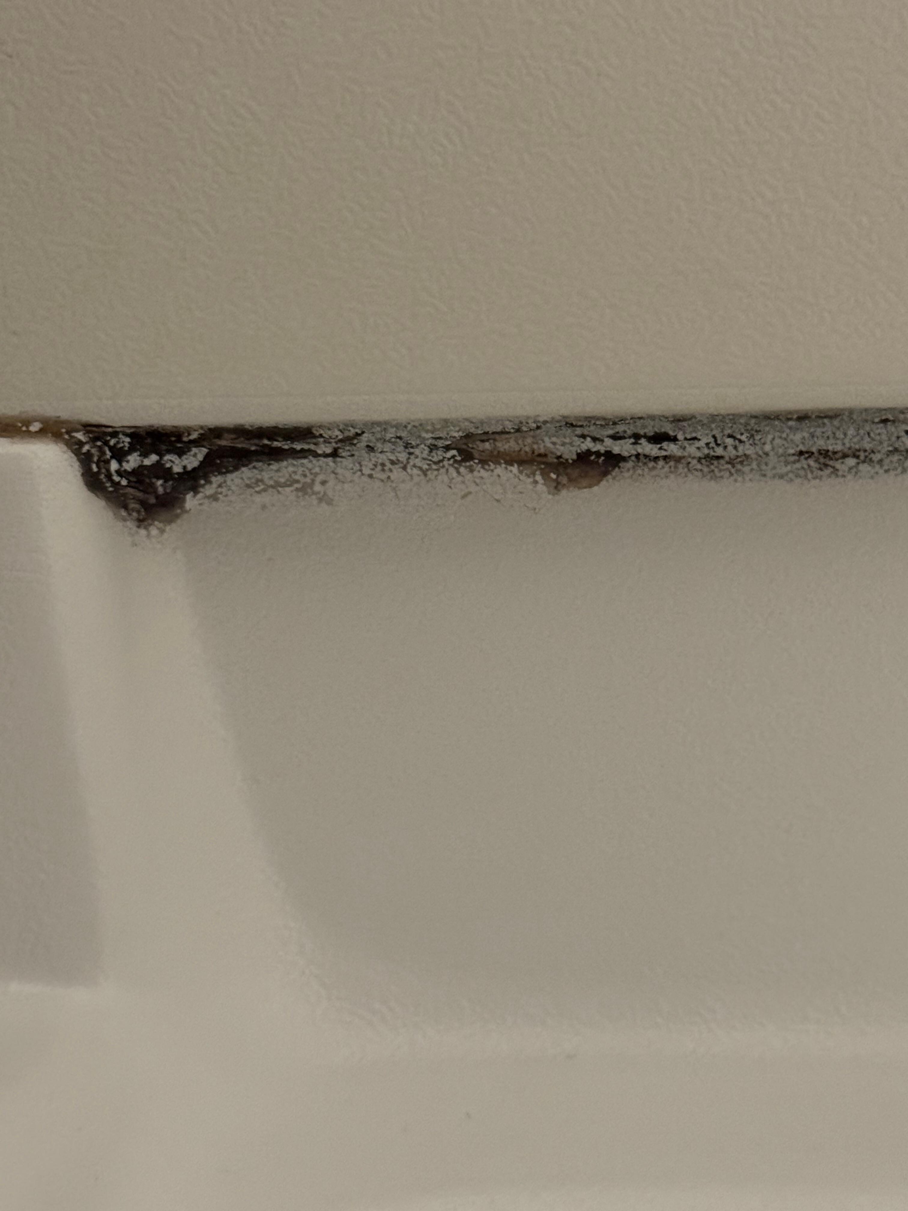 Tub needs new caulking.